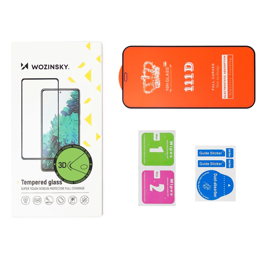 Wozinsky Hærdet glas Super Tough Screen Protector Case Friendly til Samsung Galaxy S20 FE - Svart