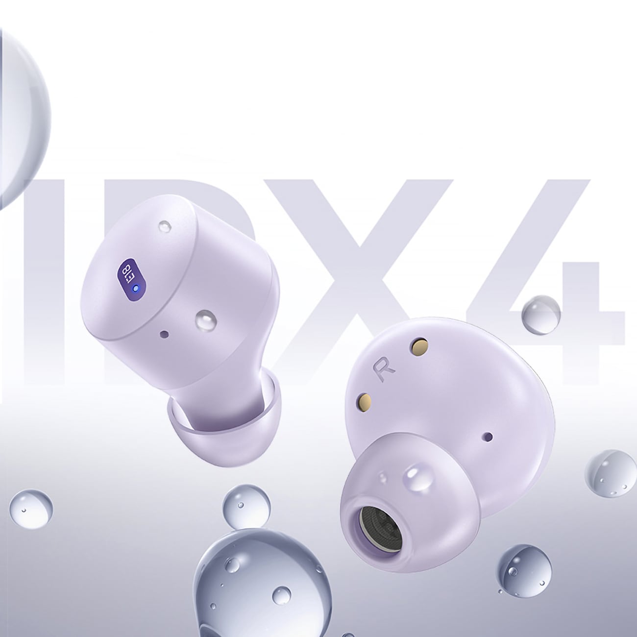 Baseus Bowie E18 Trådløse TWS ENC IPX4-høretelefoner - Lilla