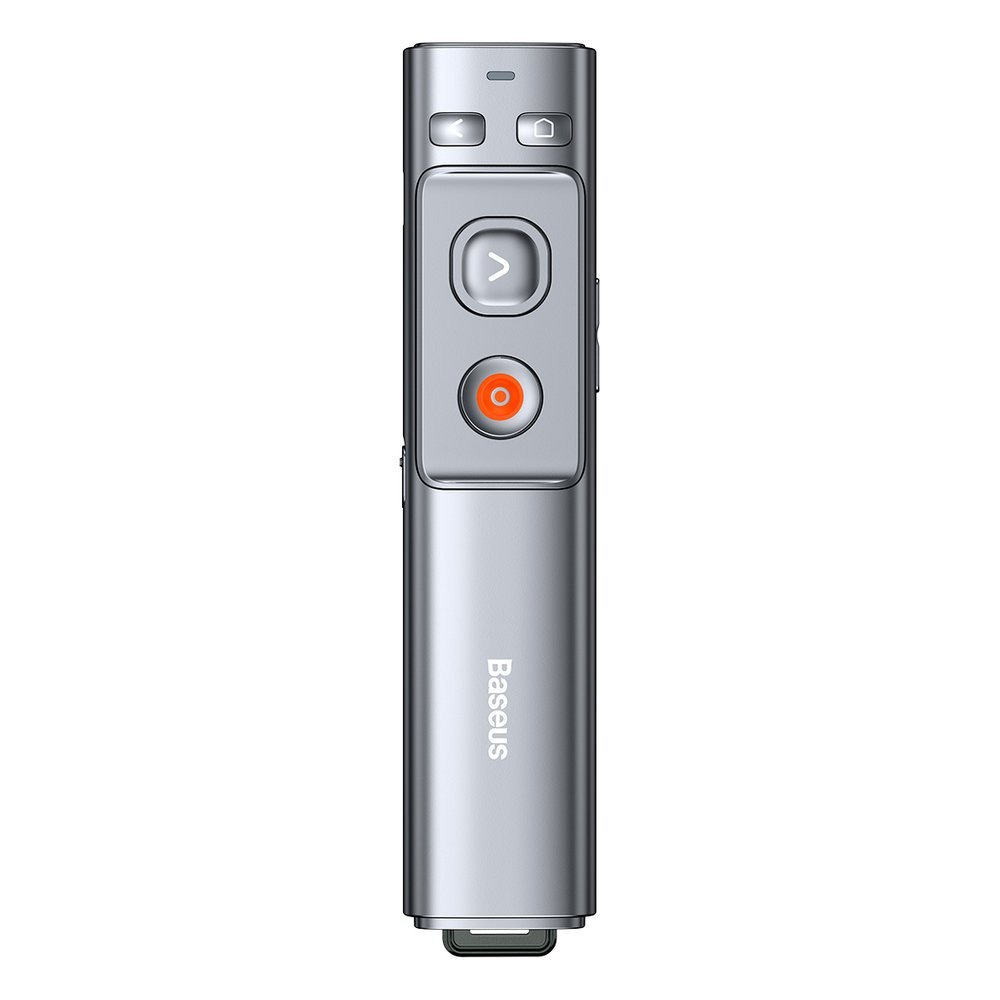 Baseus Orange Dot trådløs præsentationslaserpointer - grå (med batteri)