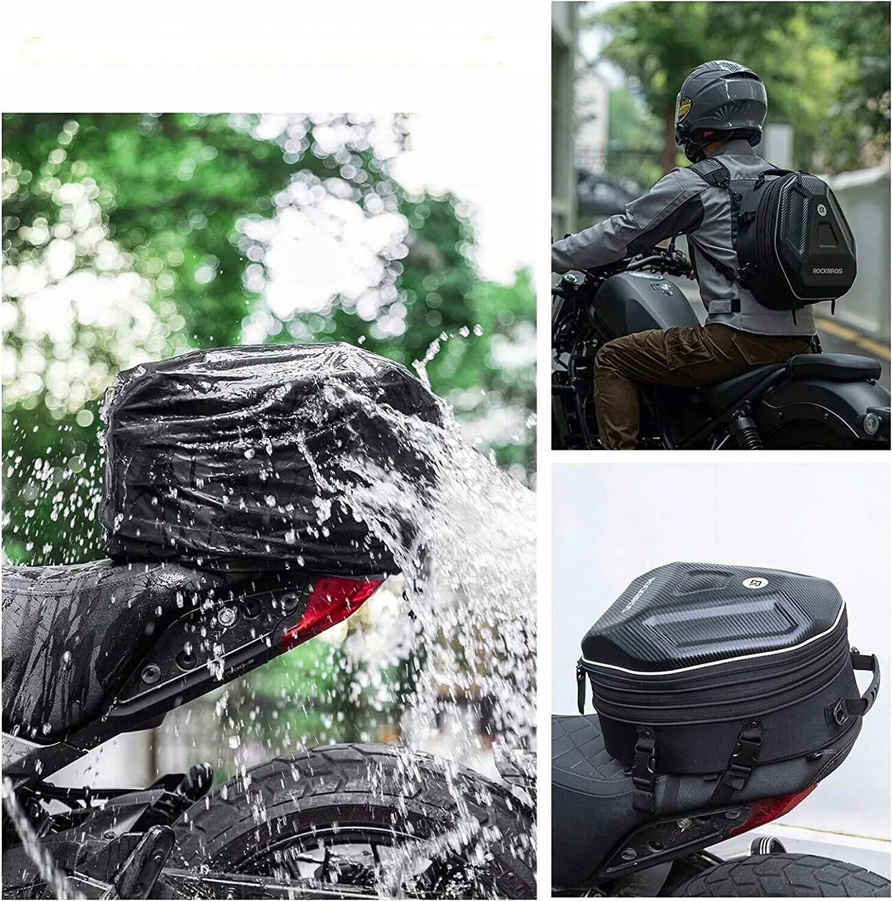 Rockbros 30140026001 tanktaske til motorcykel 35 l - sort