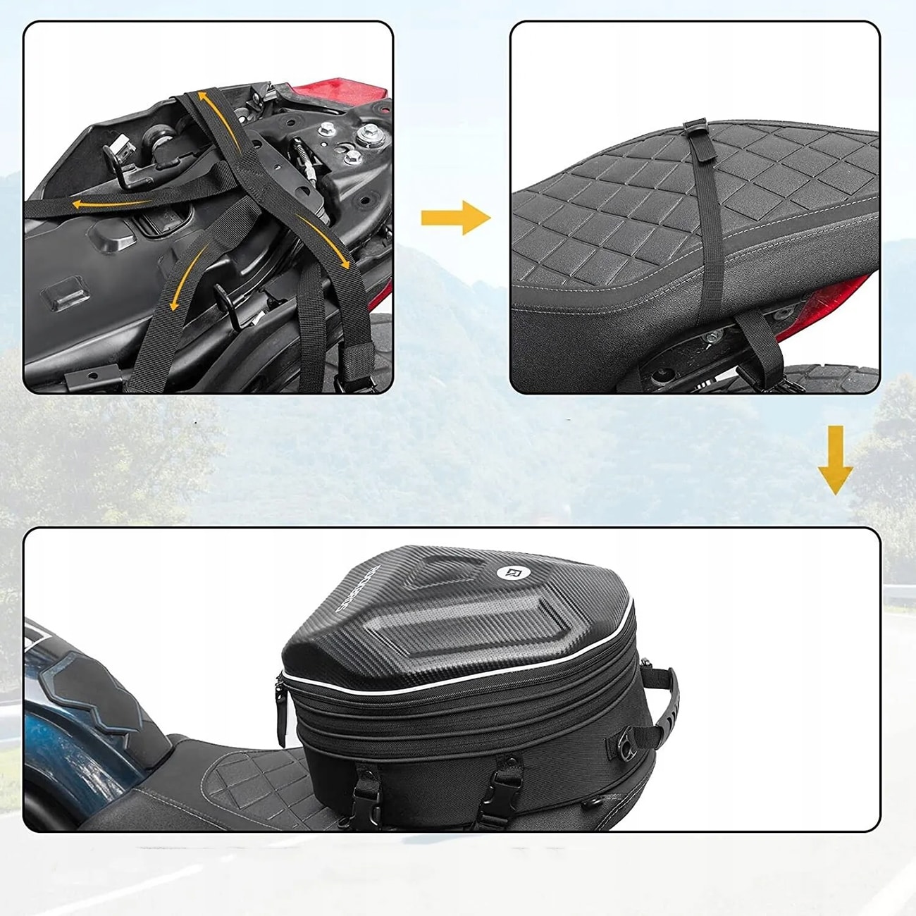Rockbros 30140026001 tanktaske til motorcykel 35 l - sort