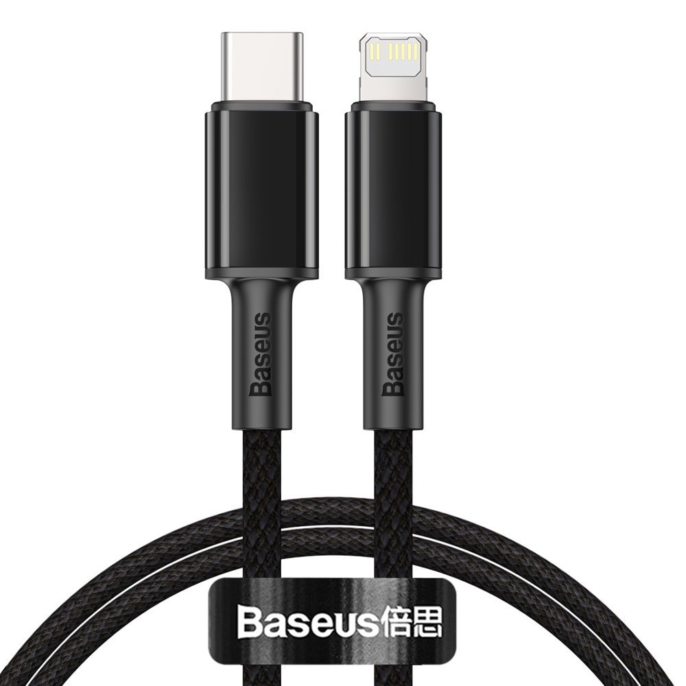 Baseus CATLGD-01 Lightning - USB-C PD-kabel 20W 480Mb/s 1m - sort