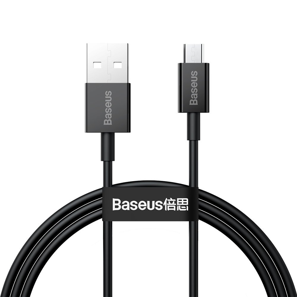 Baseus Superior USB-A / micro USB 2A kabel 1m - sort