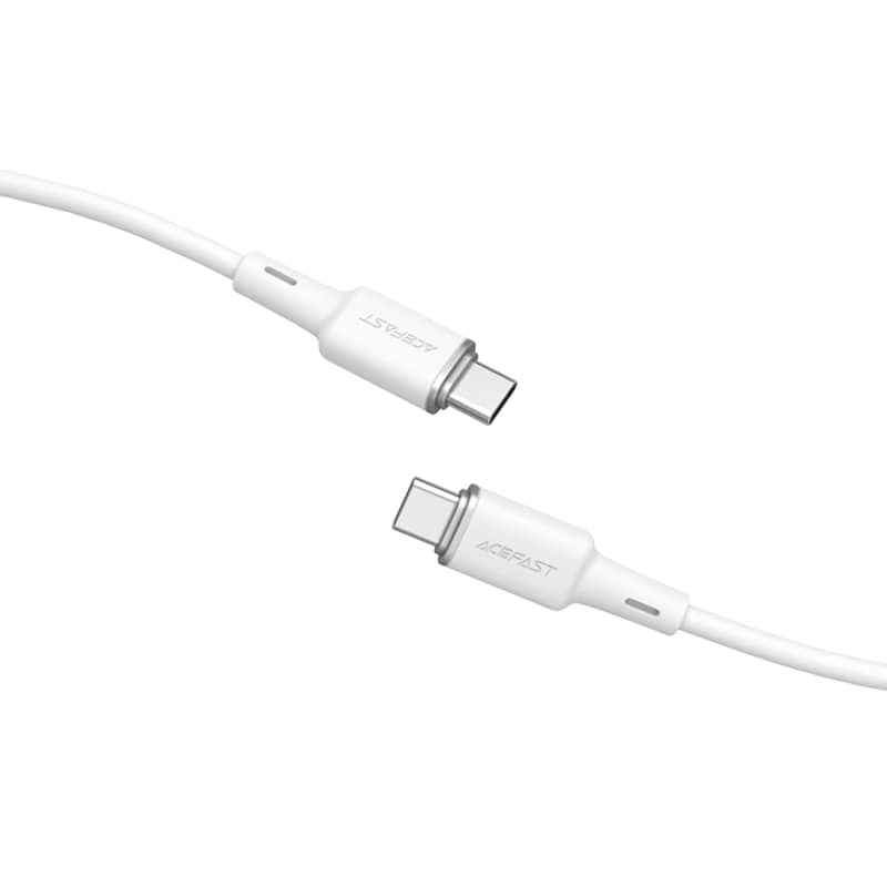Acefast C2-03-CC USB-C - USB-C PD QC-kabel 60W 3A 480Mb/s 1,2m - hvid