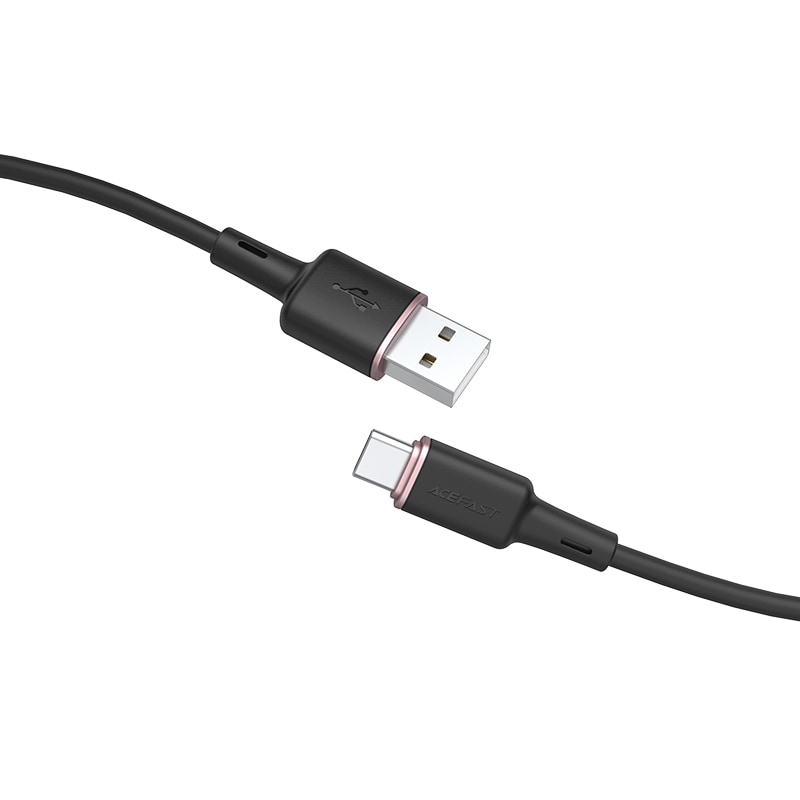 Acefast USB-kabel - USB Type C 1,2 m, 3A sort (C2-04 sort)