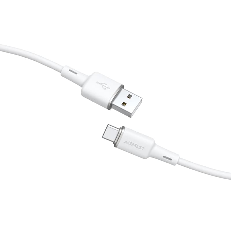 Acefast USB-kabel - USB Type C 1,2 m, 3A hvid (C2-04 hvid)