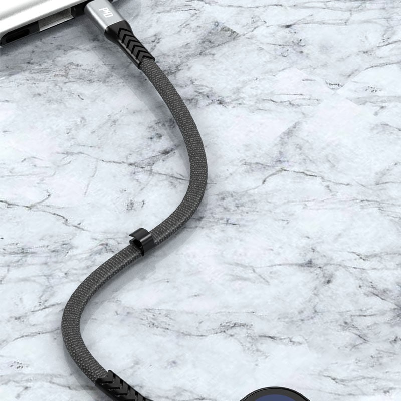 Dudao L10P Lightning - USB-C PD 20W-kabel 0,23 m - sort