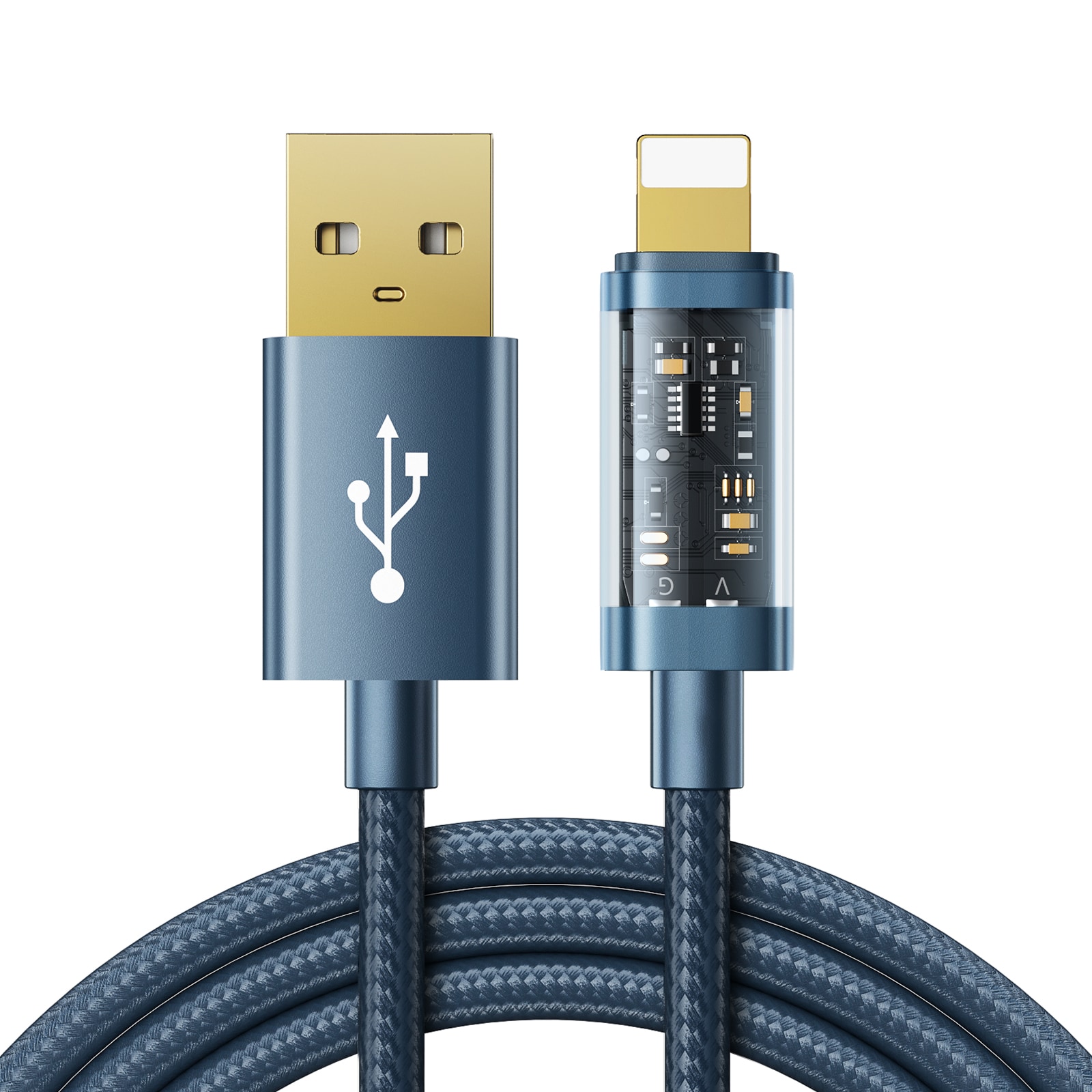 Joyroom S-UL012A12 USB-A / Lightning-kabel 2,4A 20W 1,2 m - blå