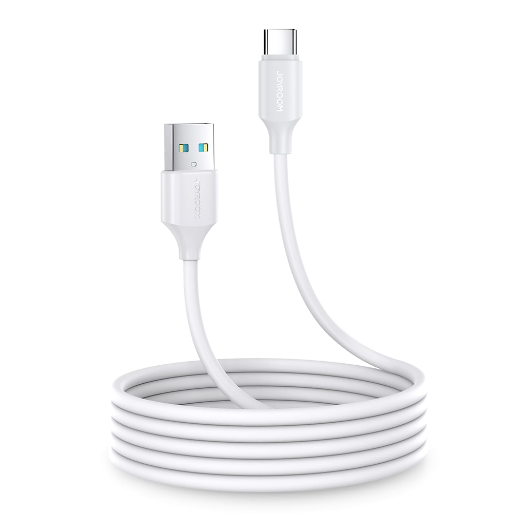 Joyroom Long-Lasting Series A9 USB-A / USB-C 3A-kabel 2 m - hvid