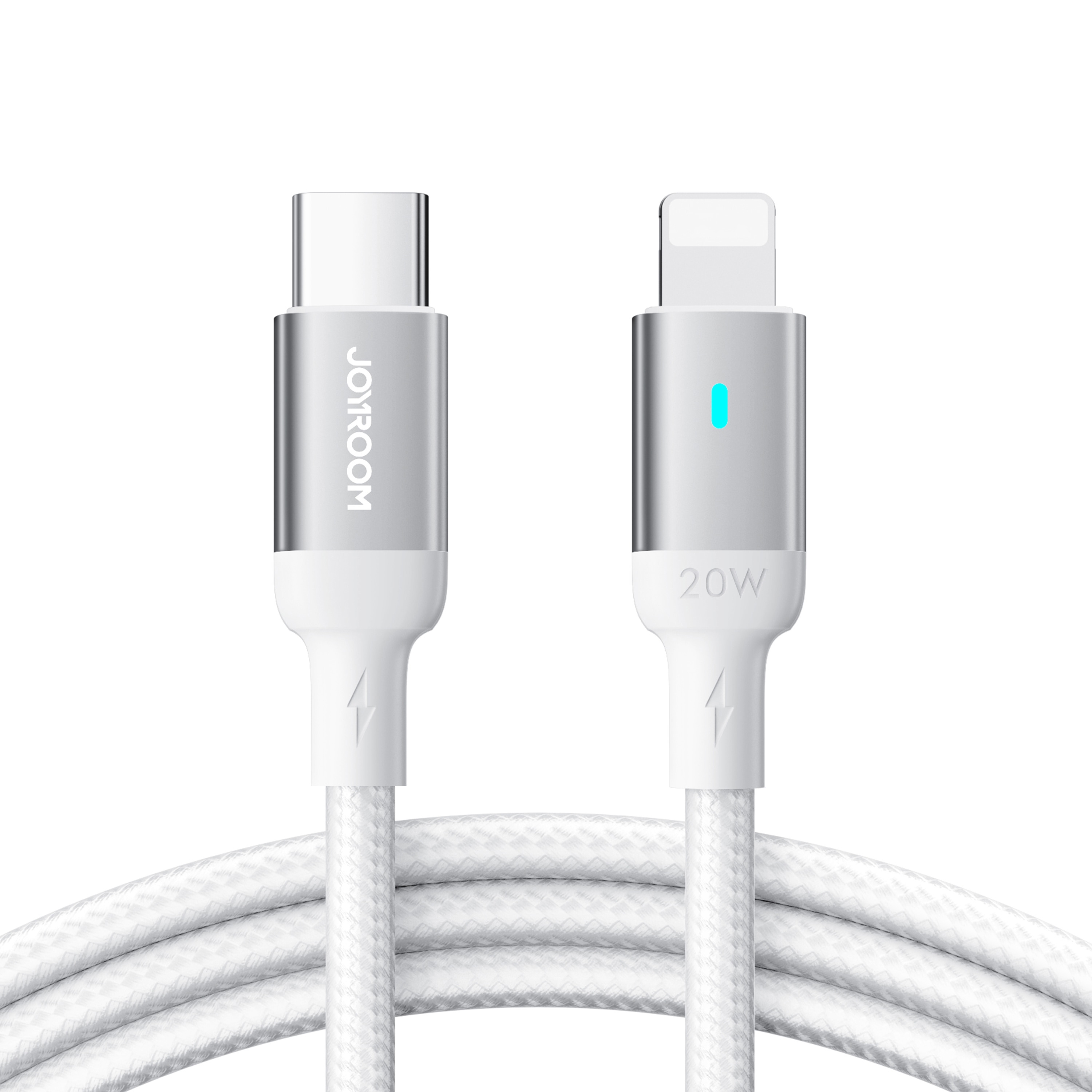 Joyroom Extraordinary Series A10 Lightning / USB-C PD 20W-kabel 2 m - hvid