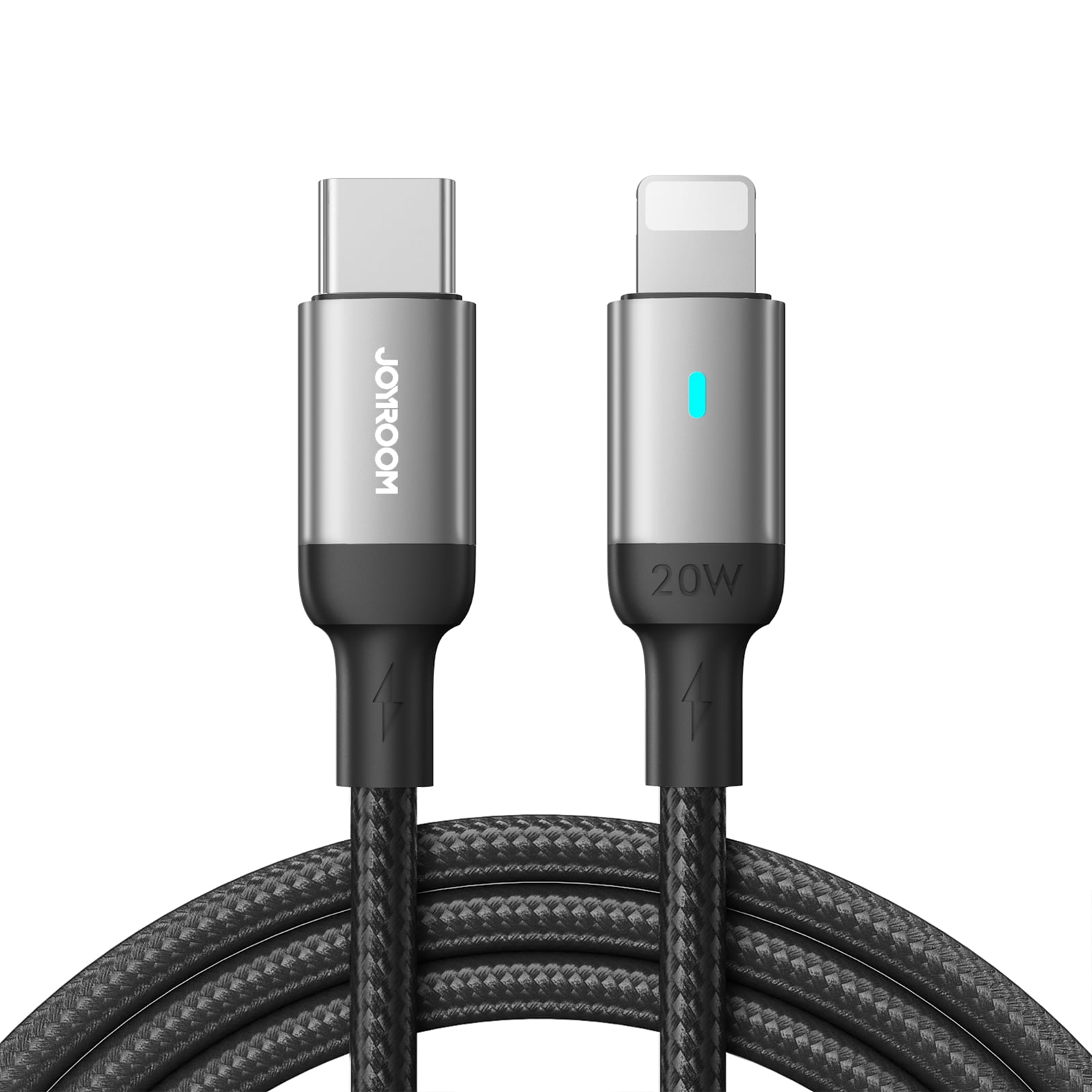 Joyroom Extraordinary Series A10 Lightning / USB-C PD 20W-kabel 1,2 m - sort