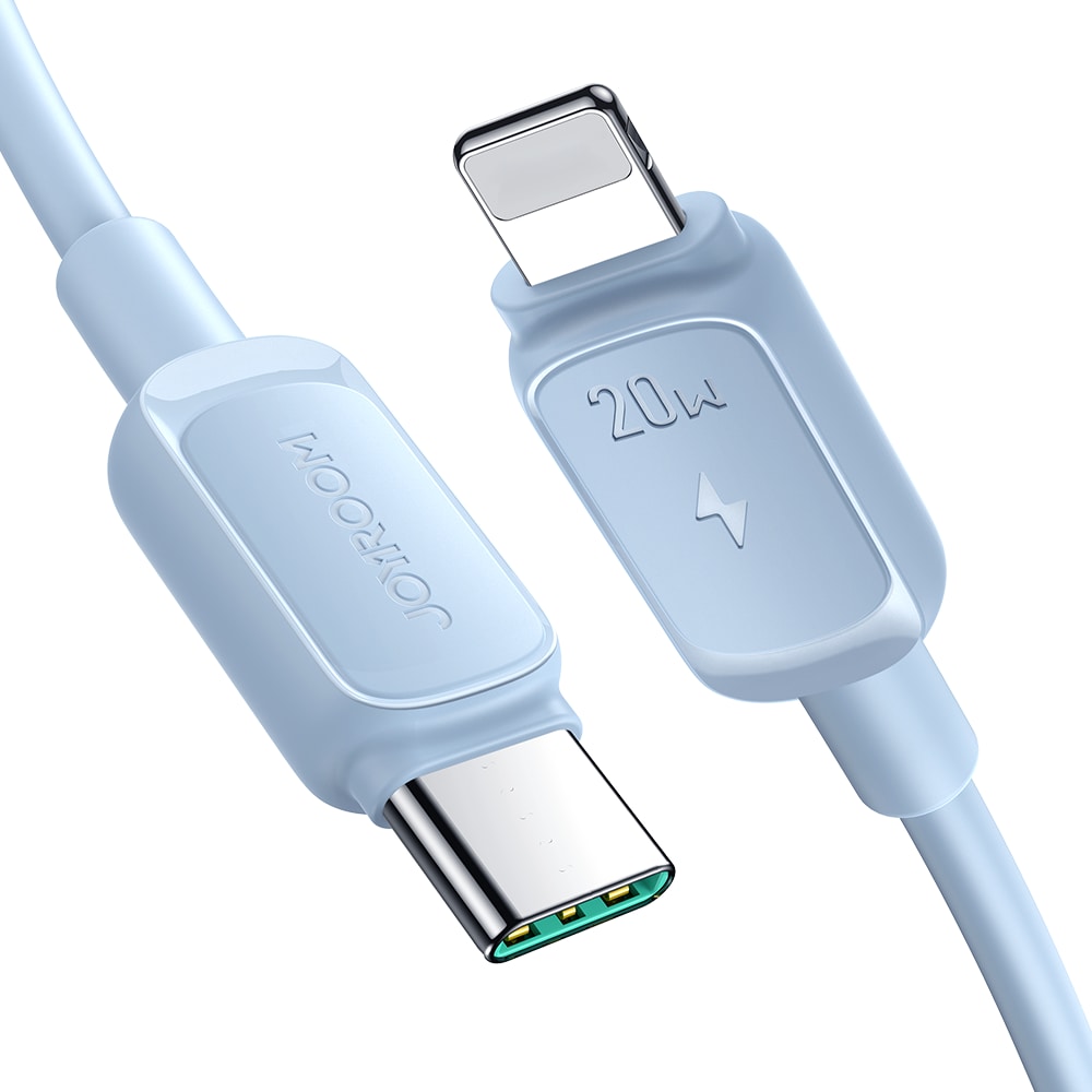 Joyroom Multi-Color Series A14 USB-C / Lightning 20W-kabel 1,2 m - Blå