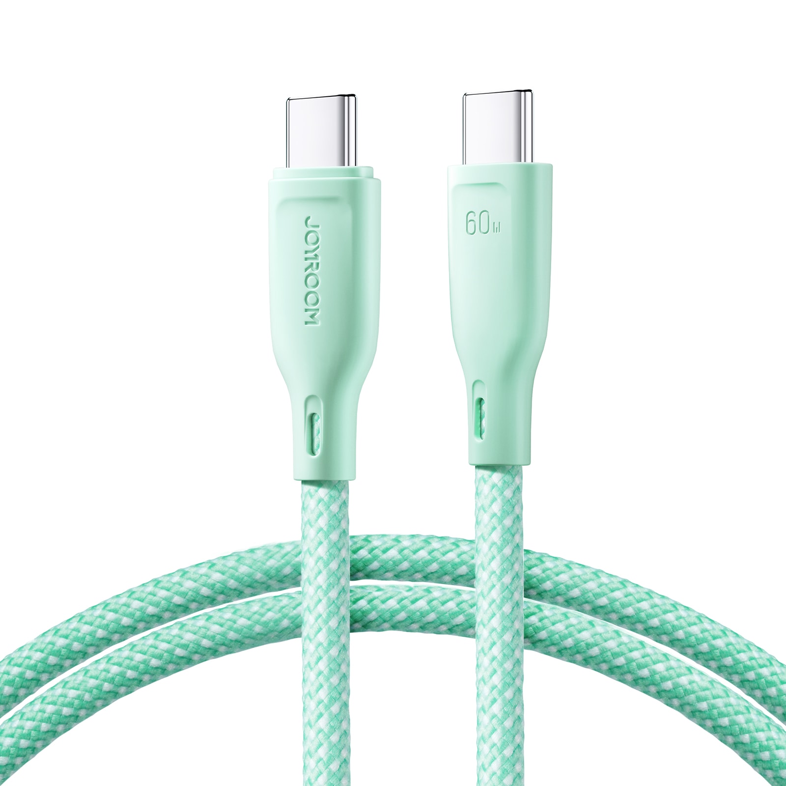 Joyroom Multi-Color Series S-A34 USB-C / USB-C PD 60W kabel 1m - grøn