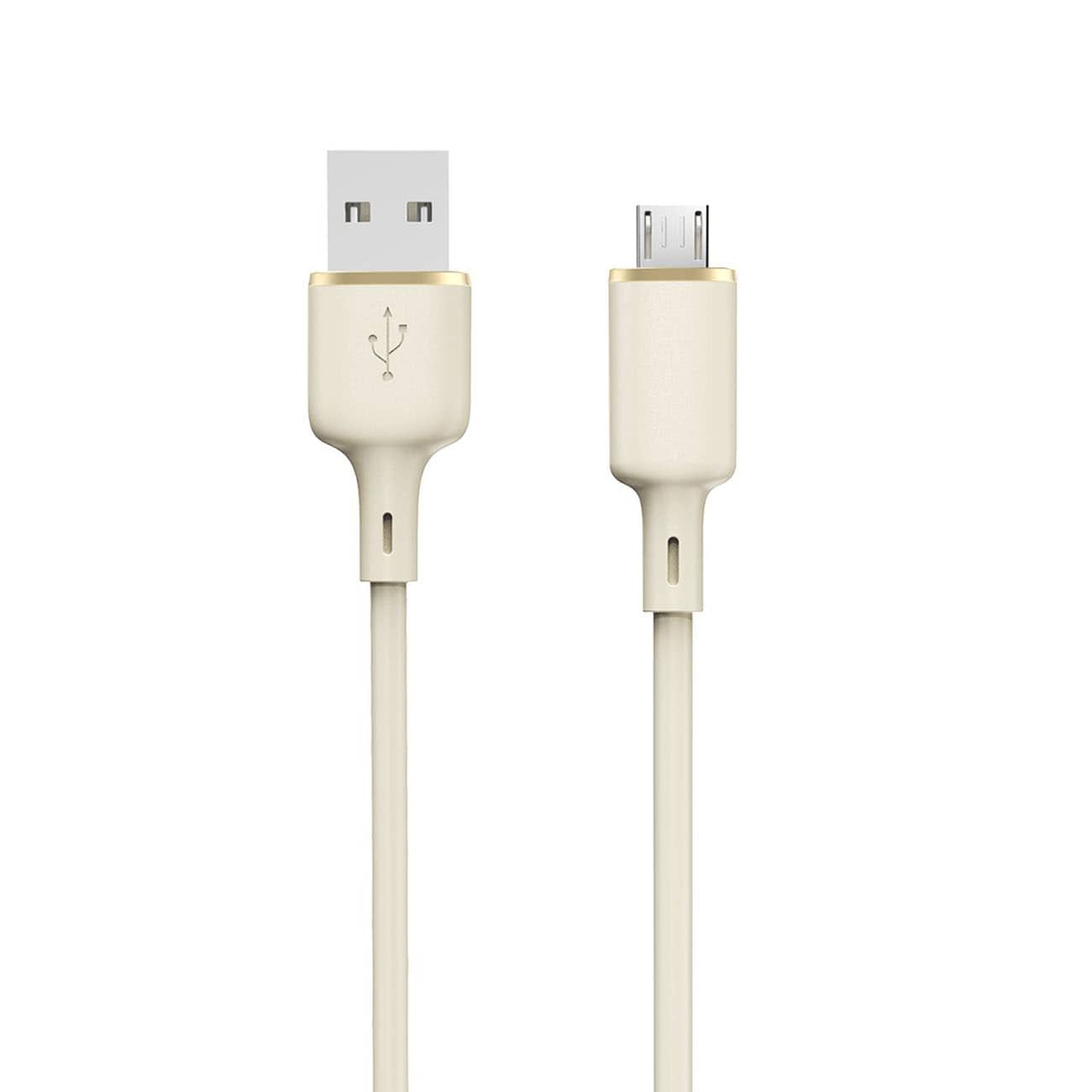 Dudao L7SM USB-A - micro USB-kabel 5A 1m - beige