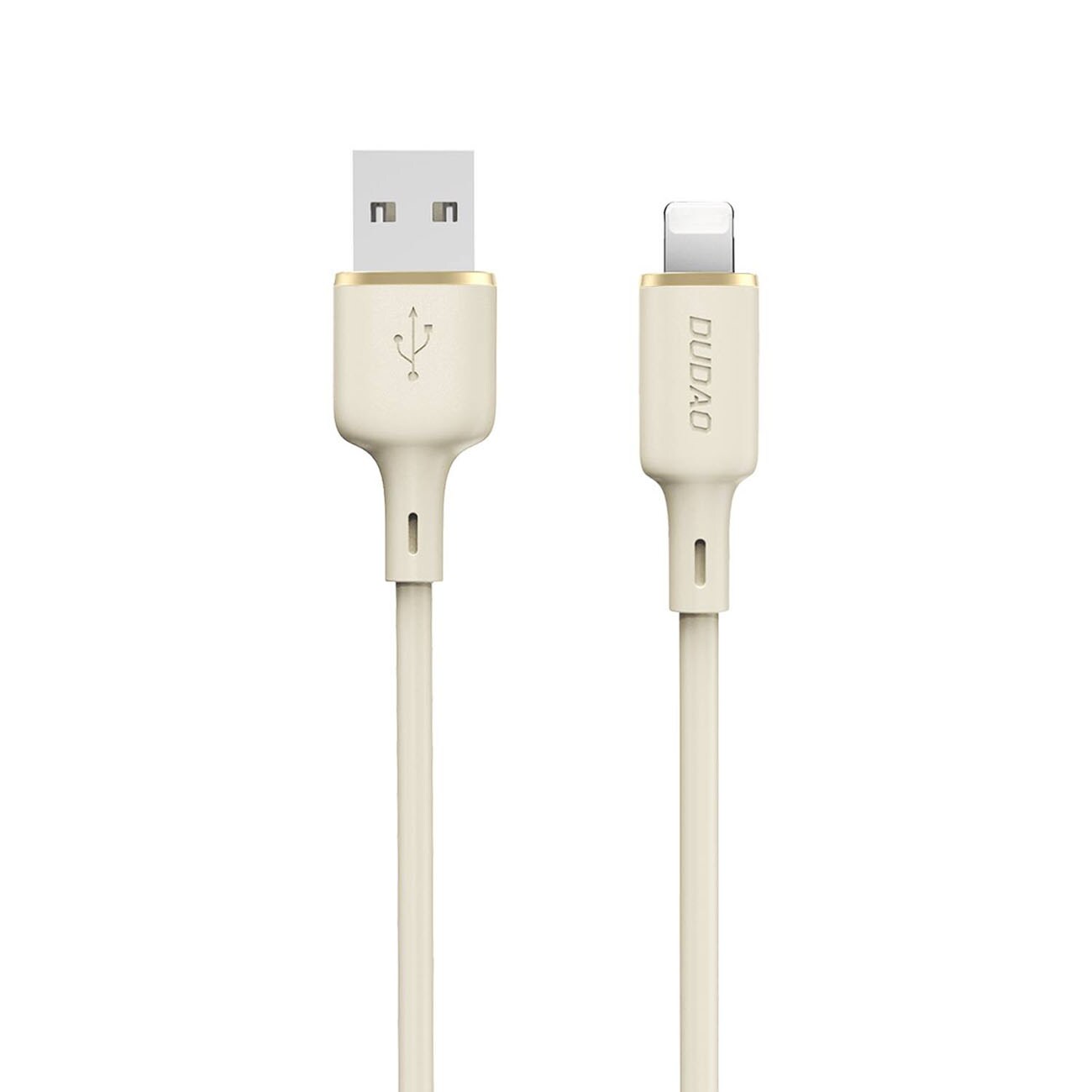 Dudao L7SL USB-A - Lightning 5A-kabel 1m - beige