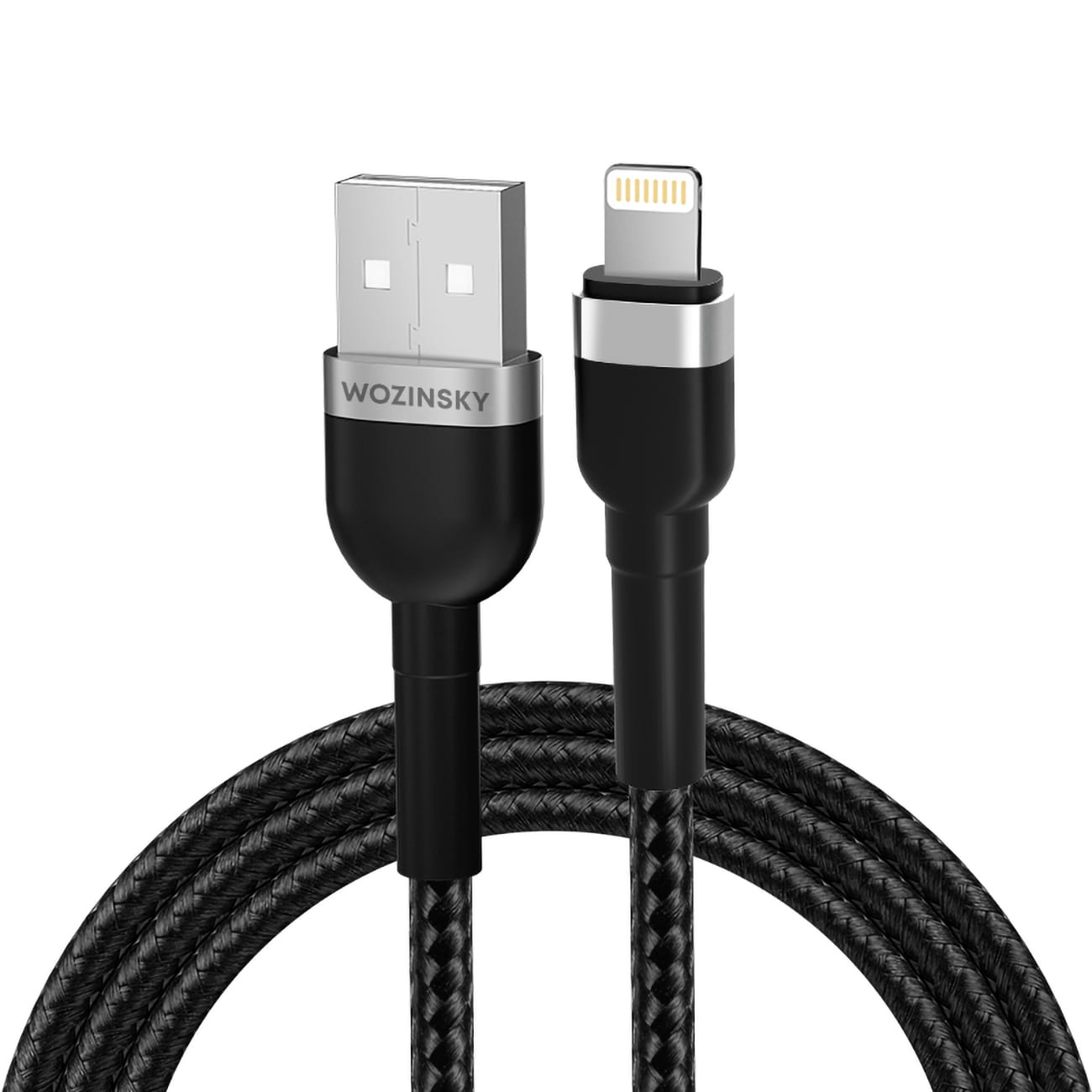 Wozinsky WNBAL1 USB-A / Lightning 2.4A-kabel 1 m - sort