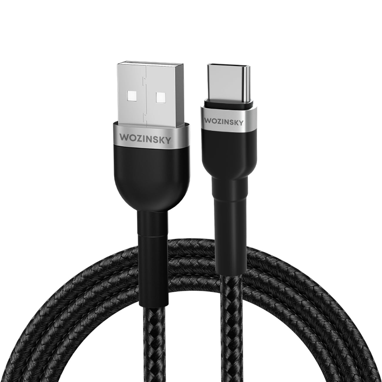 Wozinsky WNBAC2 USB-A / USB-C 2,4A-kabel 2 m - sort