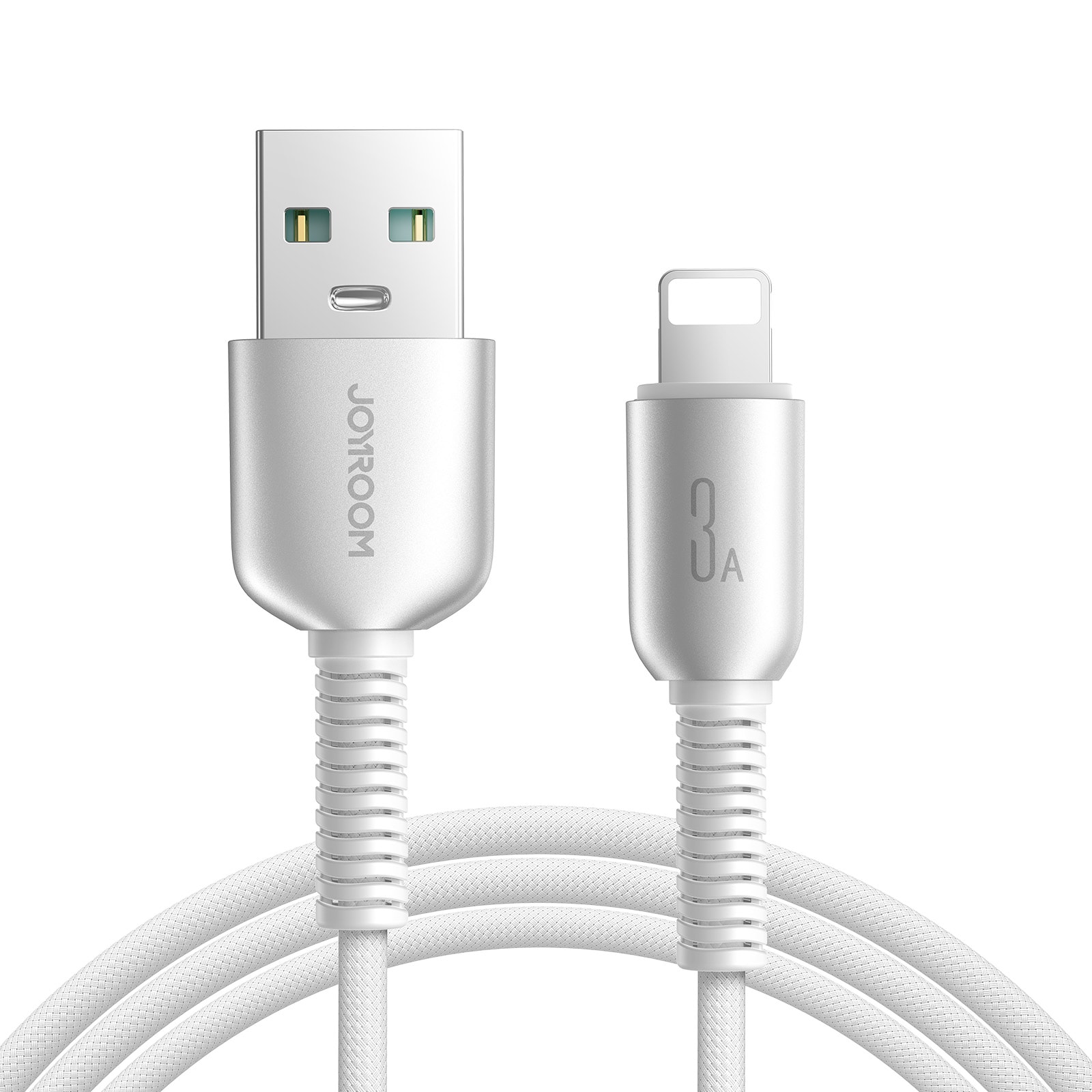 Joyroom S-A51 Cutting-Edge Series 3A USB-A - Lightning-kabel 1,2 m - lysegrå