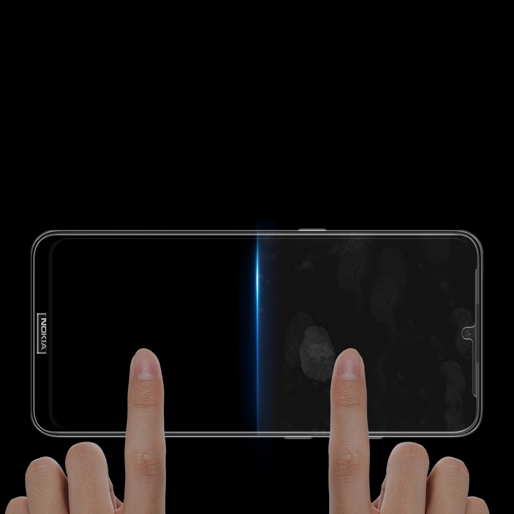 Dux Ducis 10D hærdet glas skærmbeskytter med ramme til Nokia 1.4, gennemsigtig (etuivenlig)