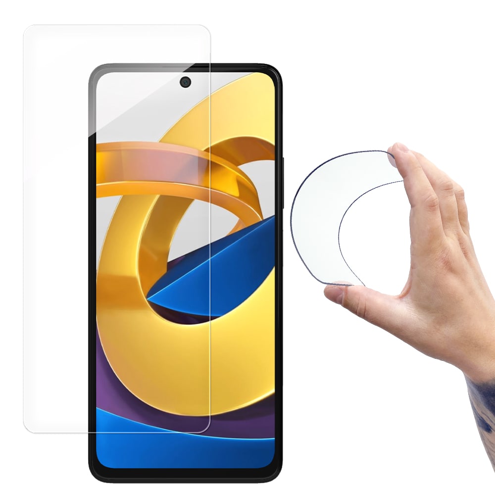 Wozinsky Nano Flexi Hybrid fleksibel glasfilm Xiaomi Poco M4 Pro hærdet glas