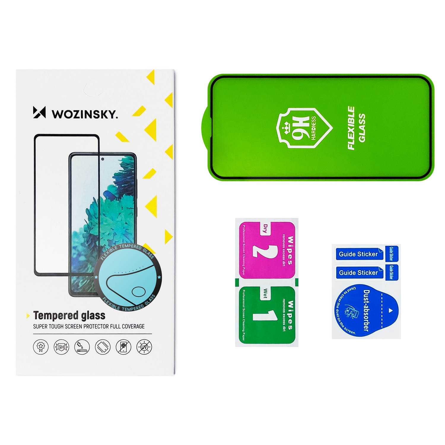 Wozinsky Fuldt dæksel Flexi Nano Glass Film Hærdet glas med ramme Xiaomi Poco M4 Pro 5G Transparent