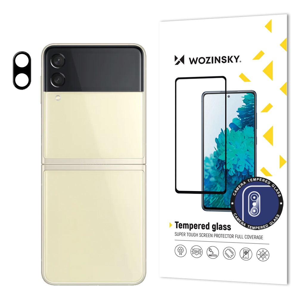 Wozinsky Fuldt kameraglas 9H Fuldt kamerahærdet glas til Samsung Galaxy Z Flip 3