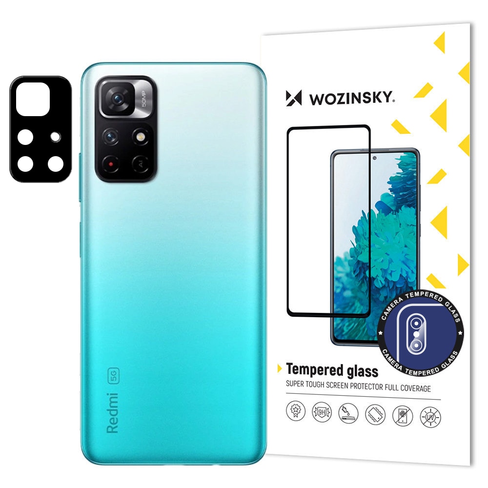 Wozinsky Fuldt kameraglas 9H Fuldt kamerahærdet glas til Xiaomi Redmi Note 11-kamera (KINA)