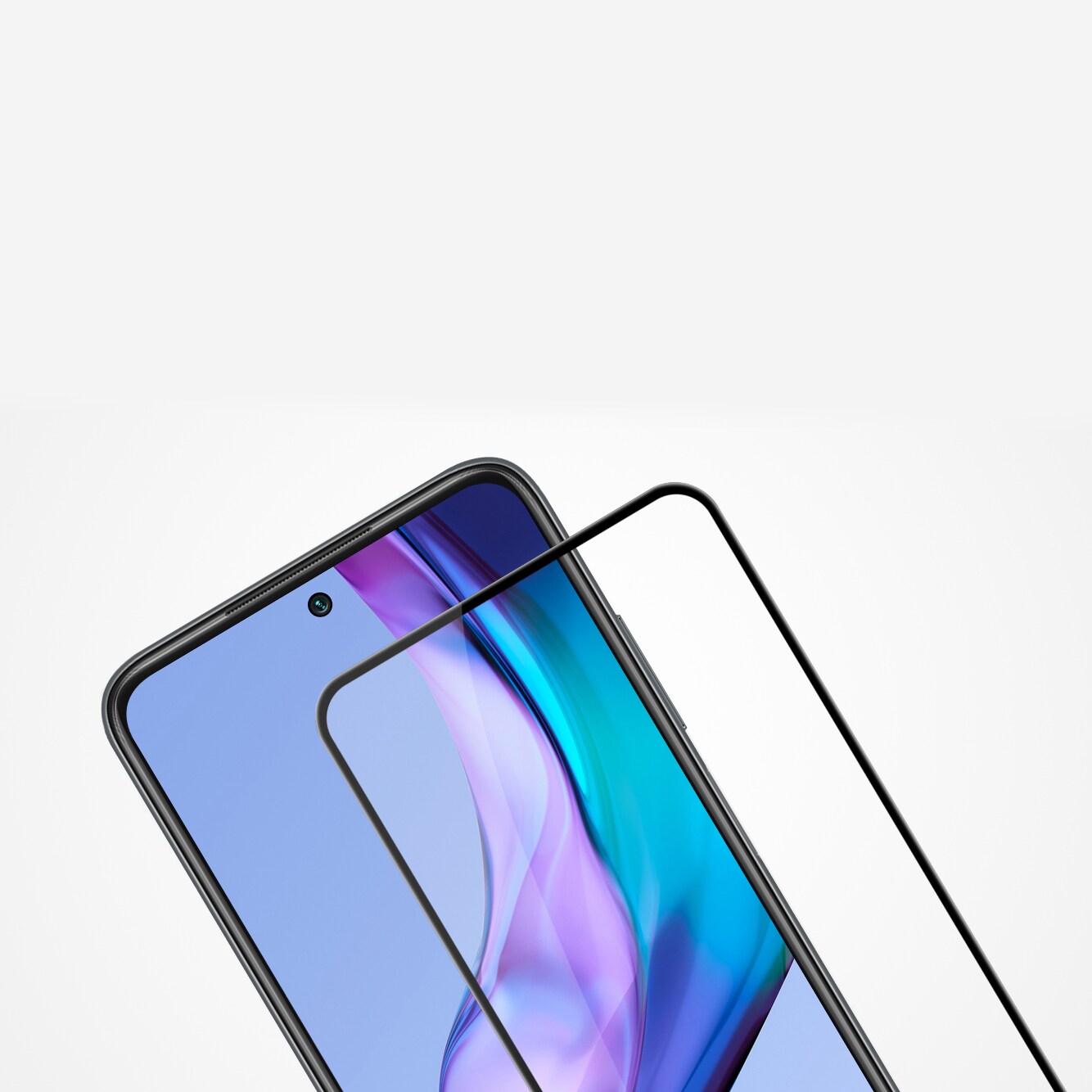 Nillkin CP+PRO ultratyndt hærdet glas til hele skærmen med en 0,2 mm ramme 9H Xiaomi Redmi 10 sort