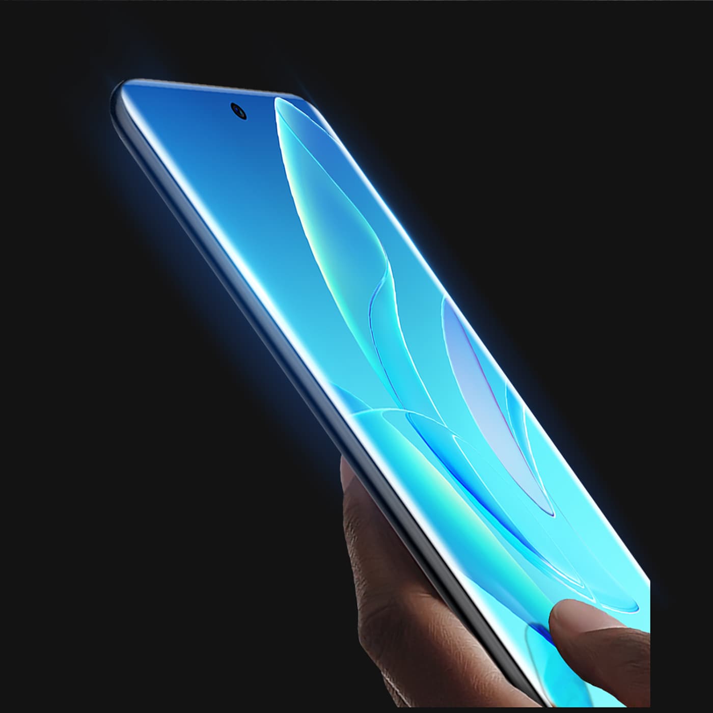 Dux Ducis Curved Glass Hærdet glas til Honor 60 Pro med en sort ramme