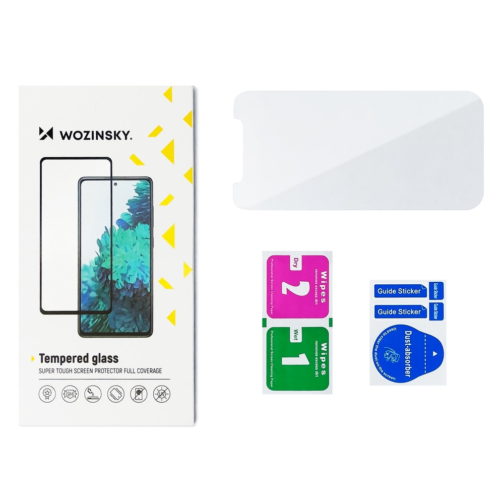 Wozinsky Fuld lim Moto G51 fuld skærm hærdet glas med sort ramme