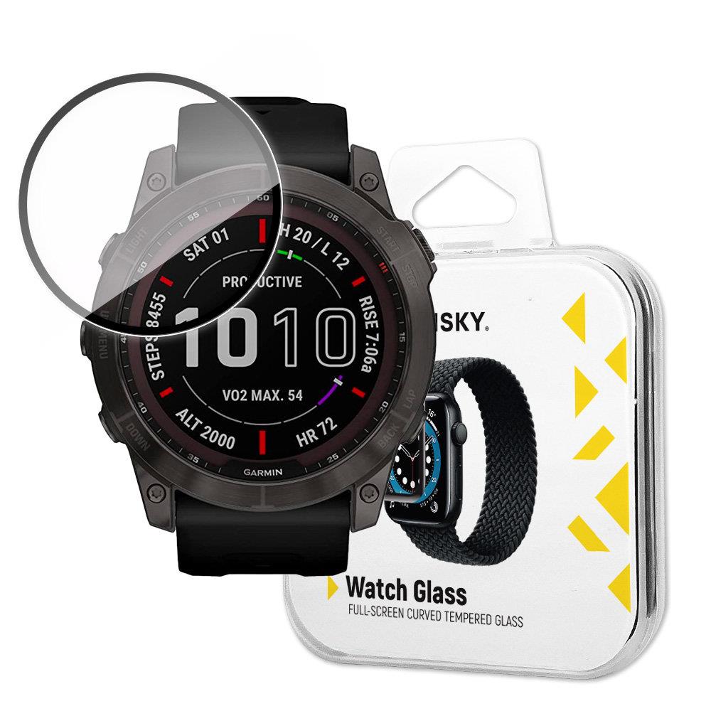 Wozinsky Watch Glass hybridglas til Garmin Fenix 7X sort