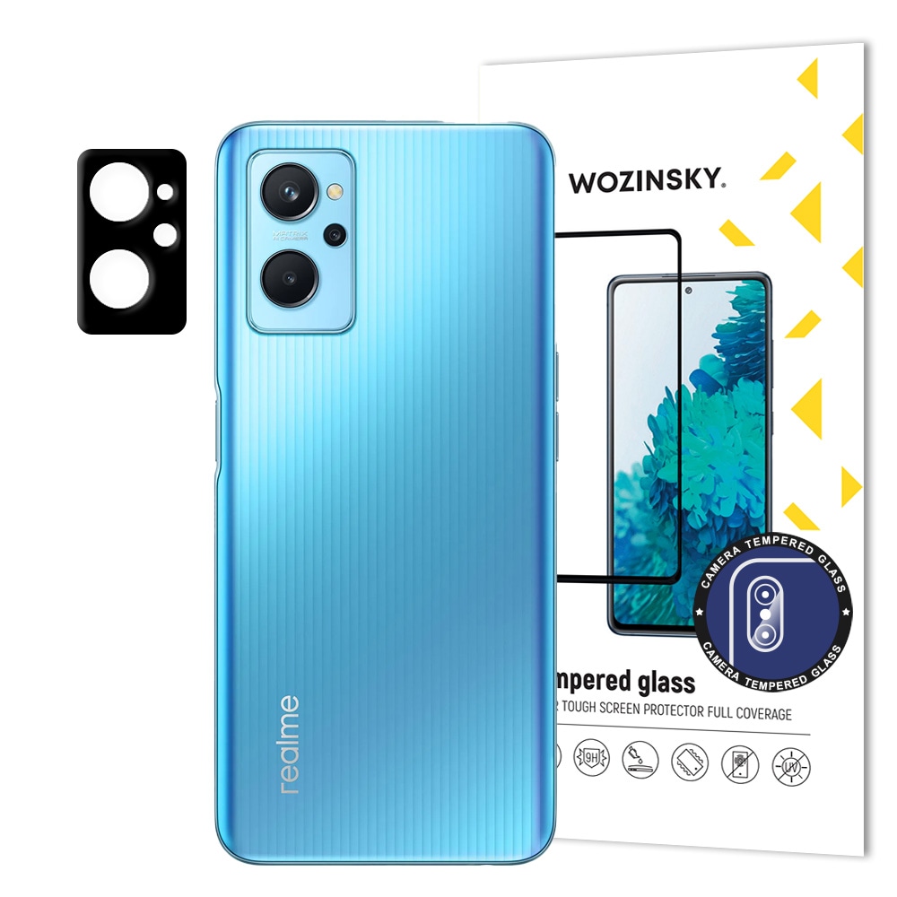 Wozinsky Fuldt kameraglas 9H Fuldt kamerahærdet glas til Realme 9i