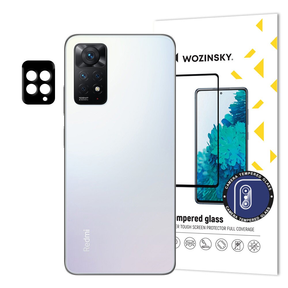 Wozinsky Fuldt kameraglas 9H Fuldt kamerahærdet glas til Xiaomi Redmi Note 11 Pro