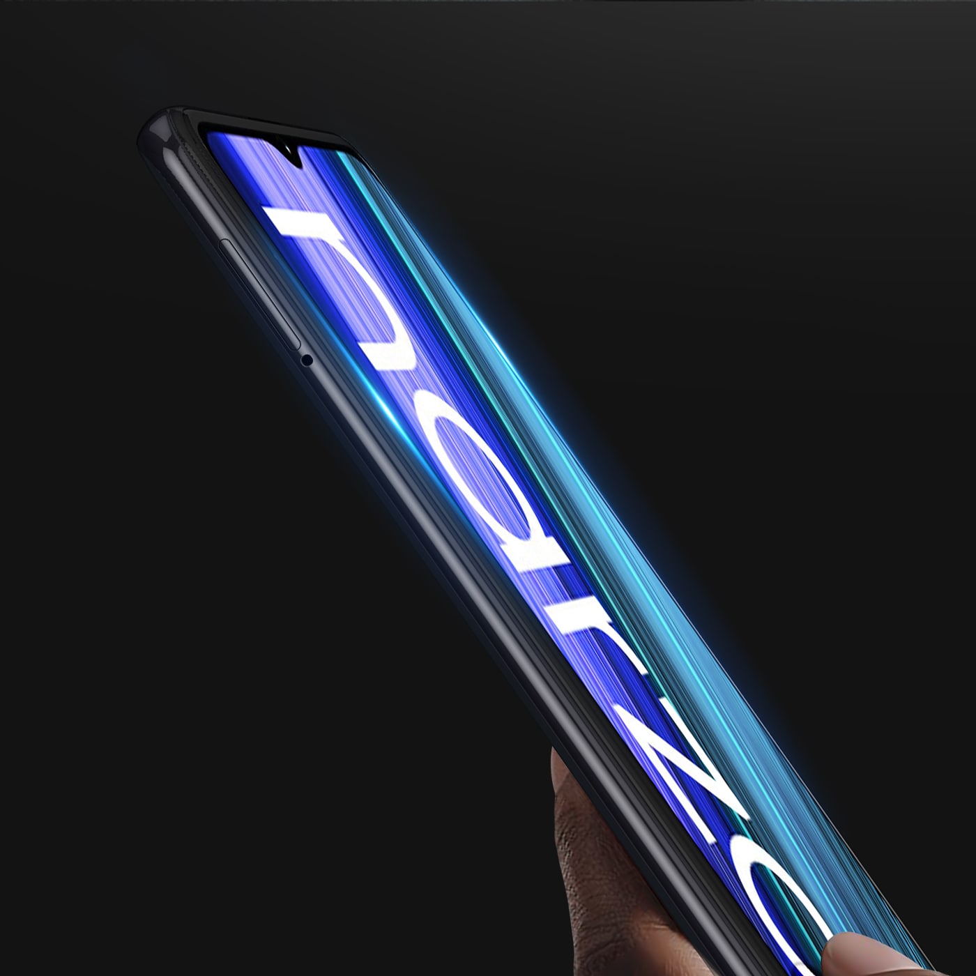 Dux Ducis 9D hærdet glas 9H fuld skærm hærdet glas med Realme Narzo 50A ramme sort (etuivenlig)