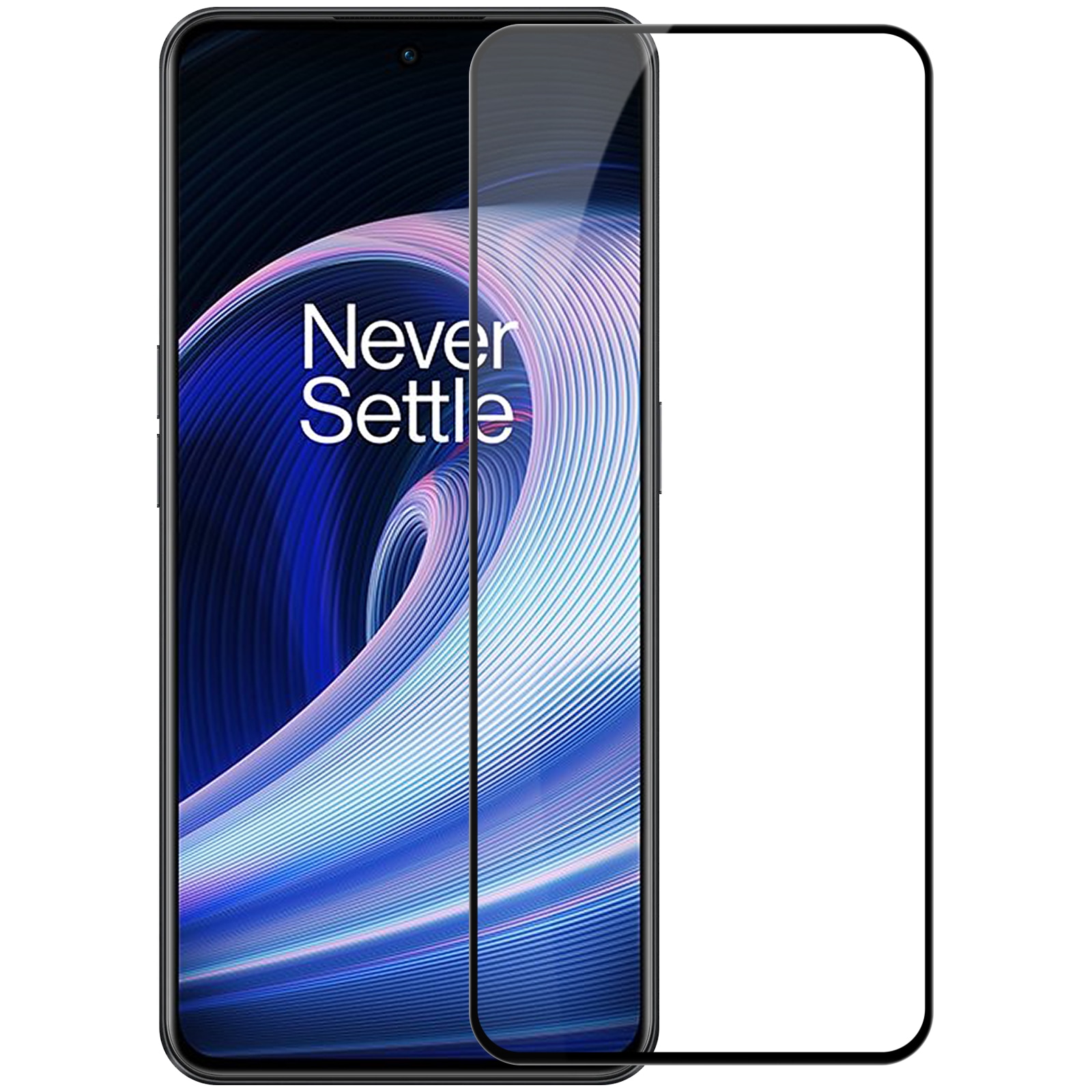 Nillkin CP+PRO ultratyndt hærdet glas til hele skærmen med en 0,2 mm ramme 9H OnePlus Ace sort