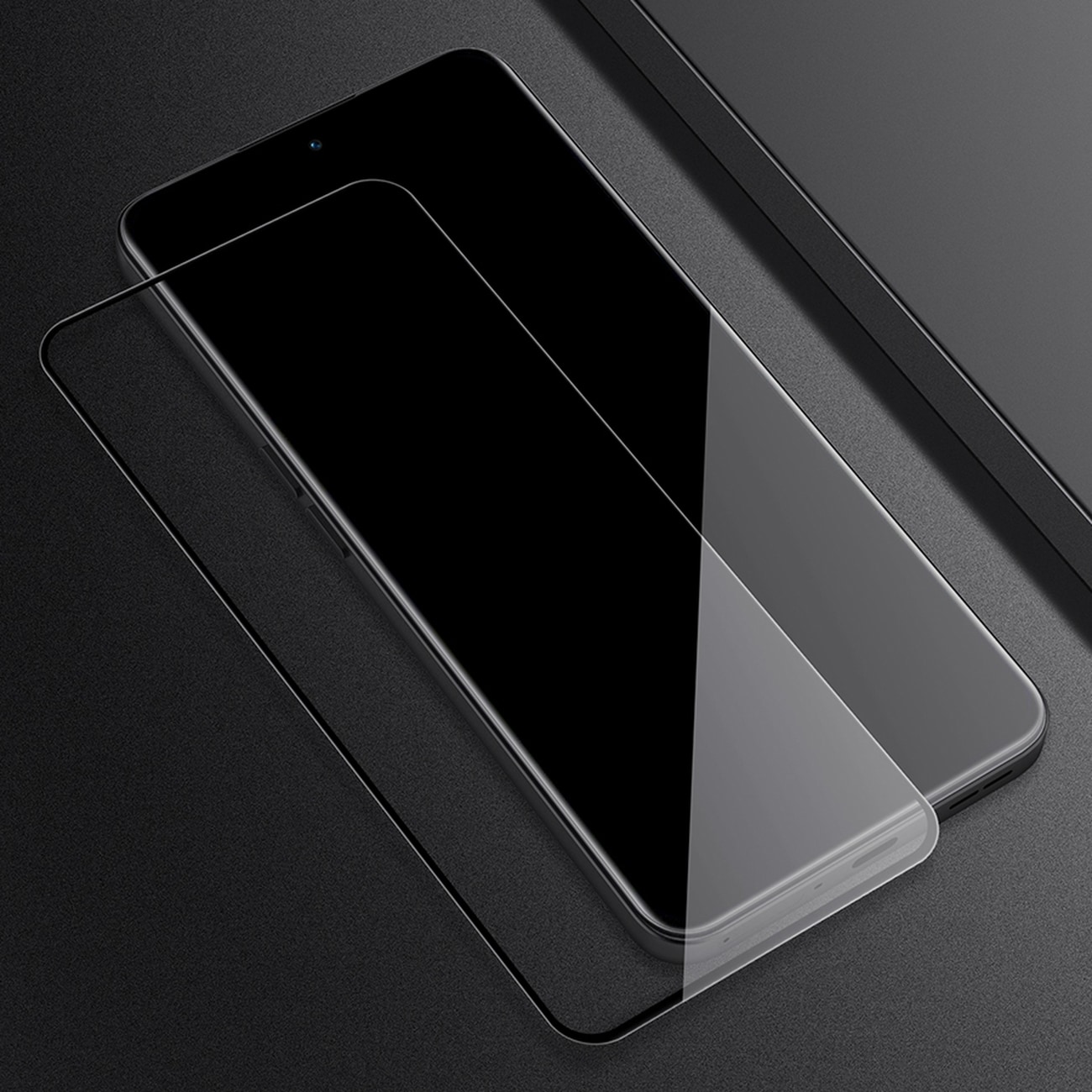 Nillkin CP+PRO ultratyndt hærdet glas til hele skærmen med en 0,2 mm ramme 9H OnePlus Ace sort