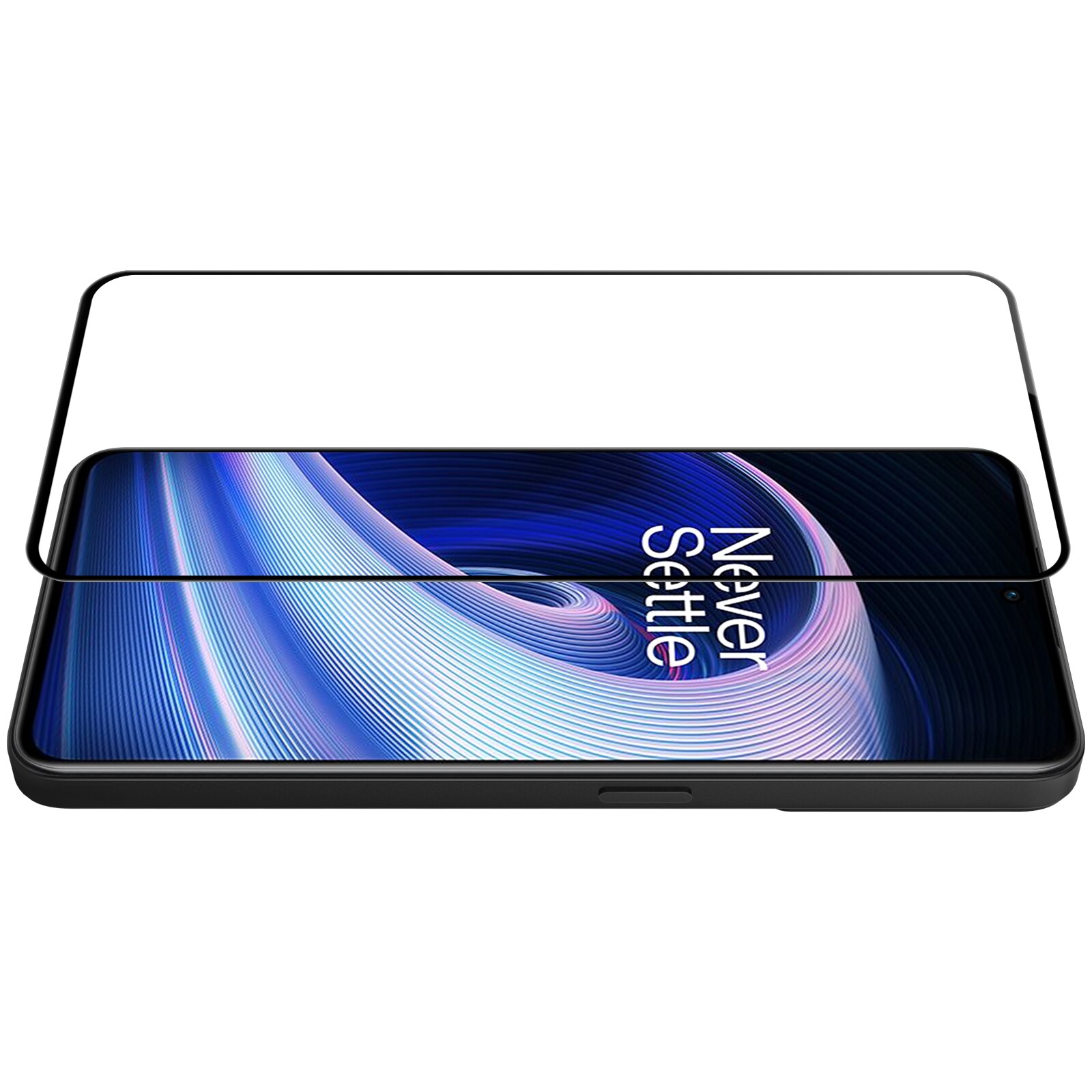 Nillkin CP+PRO ultratyndt hærdet glas til hele skærmen med en 0,2 mm ramme 9H OnePlus Ace sort