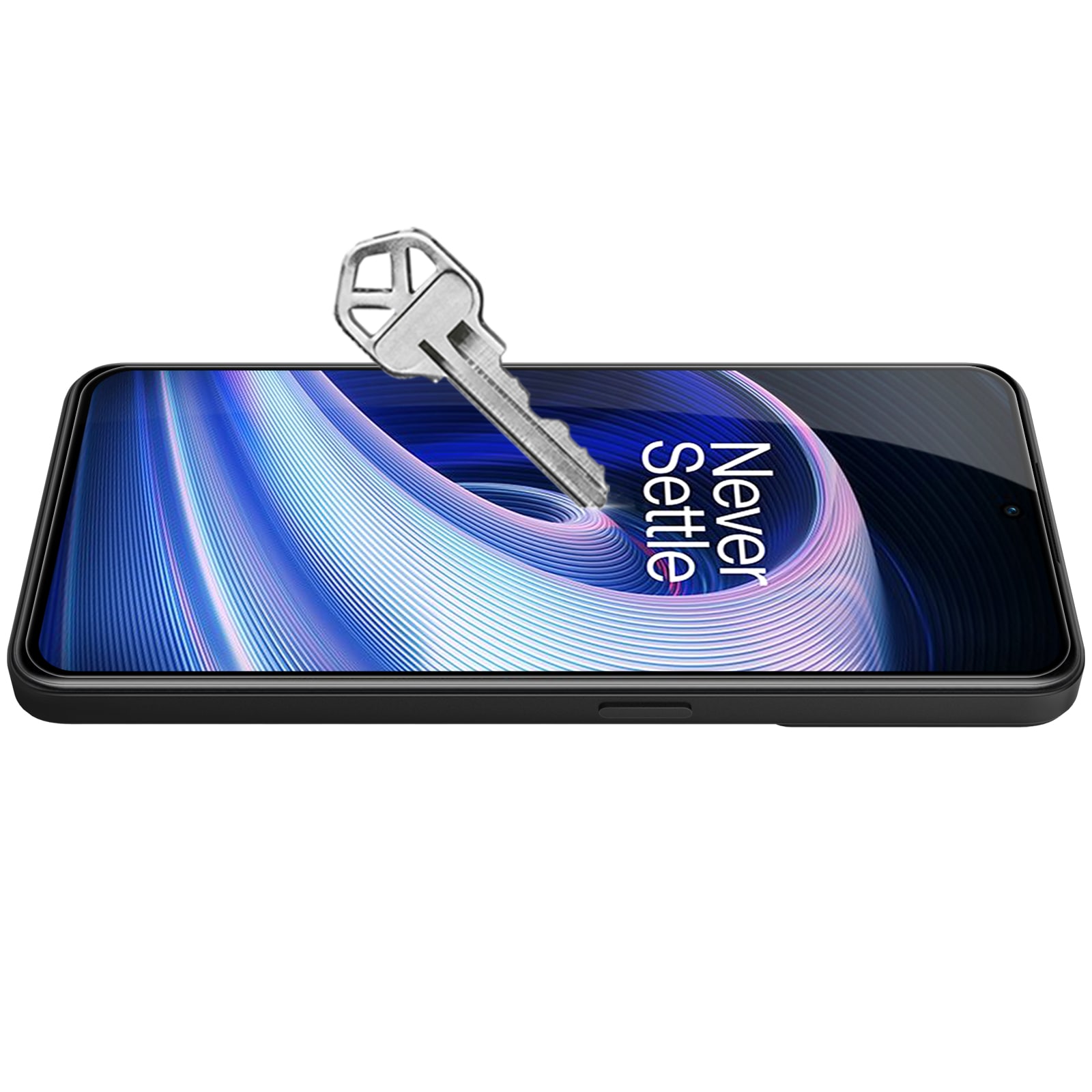 Nillkin CP+PRO ultratyndt hærdet glas til hele skærmen med en 0,2 mm ramme 9H OnePlus Ace sort