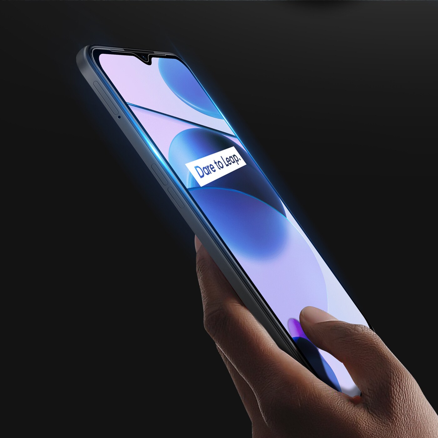 Dux Ducis 9D hærdet glas fuld skærm 9H hærdet glas med ramme Realme C35 sort (case friendly)