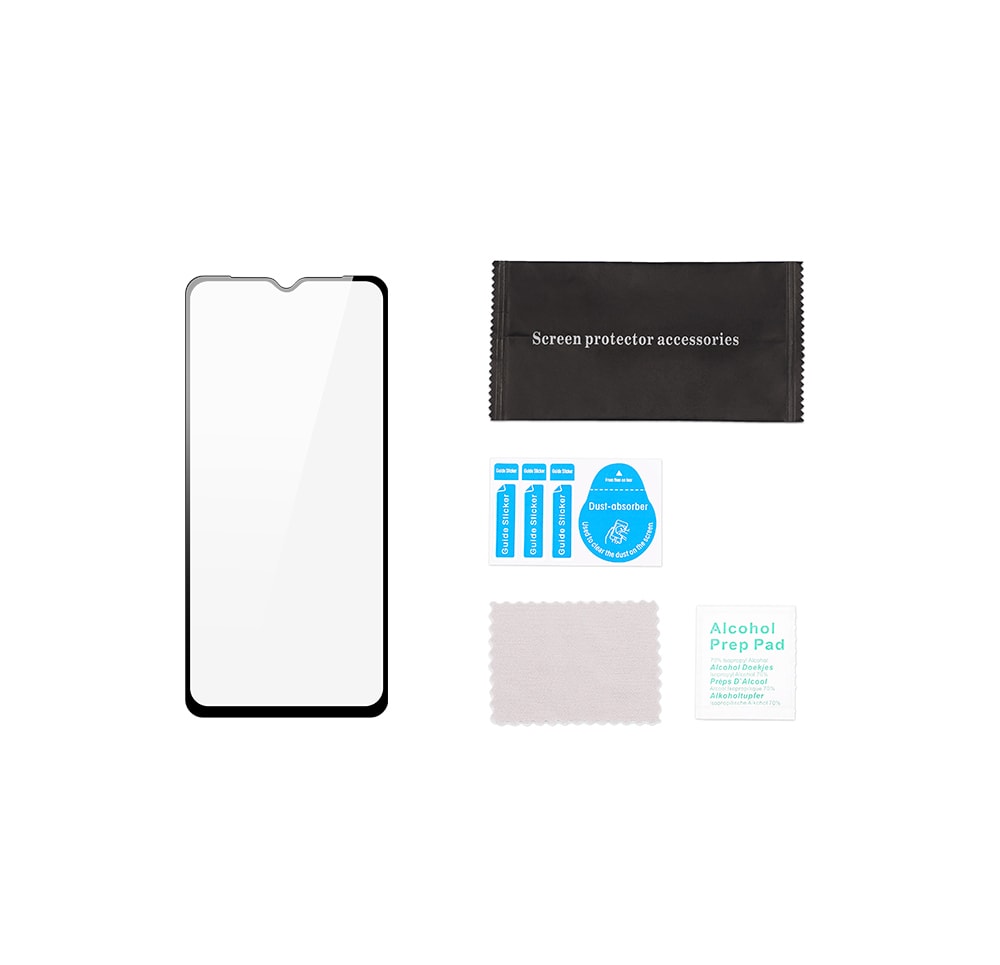 Dux Ducis 9D hærdet glas fuld skærm 9H hærdet glas med ramme Realme C35 sort (case friendly)