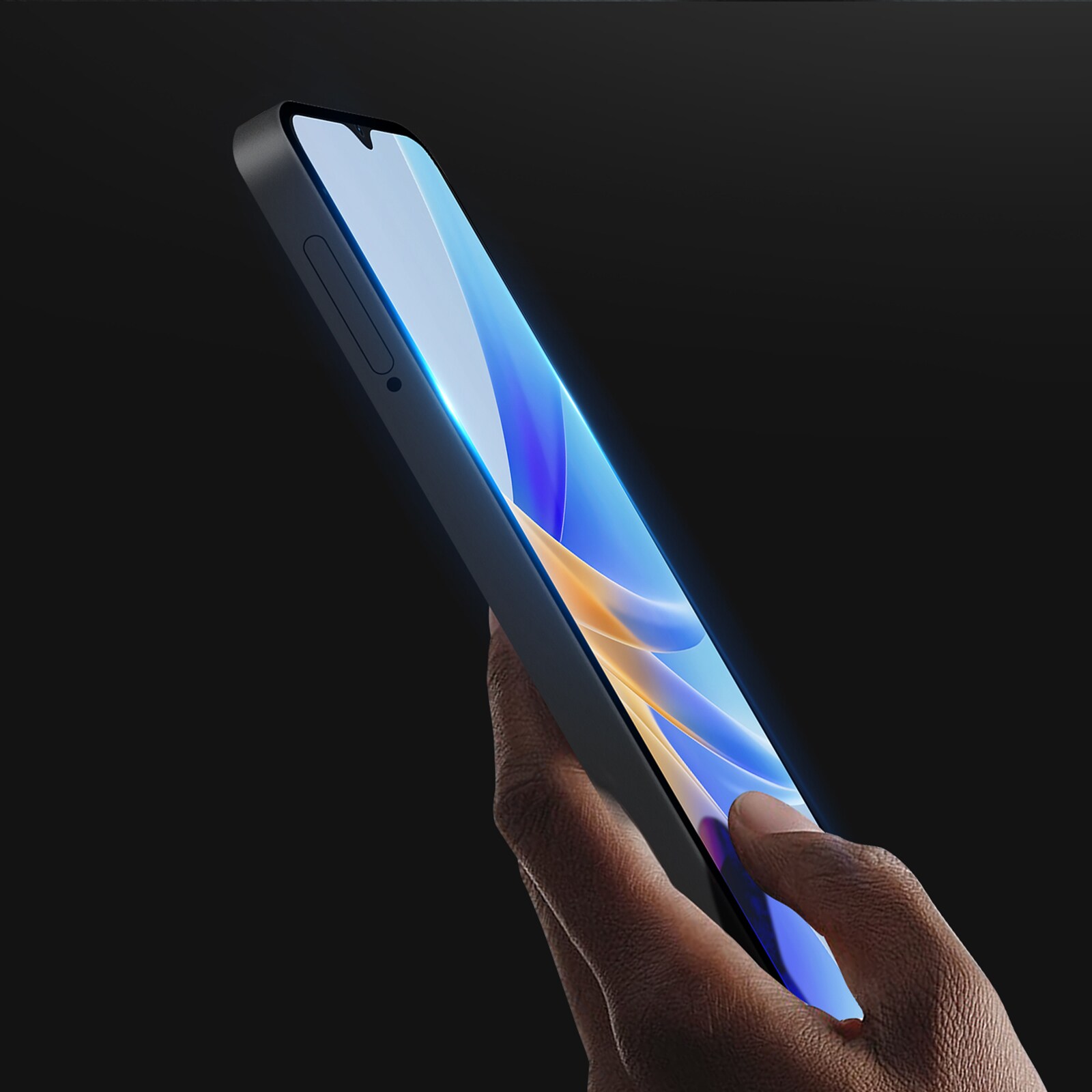 Dux Ducis 9D hærdet glas Oppo A17 9H hærdet glas med sort ramme