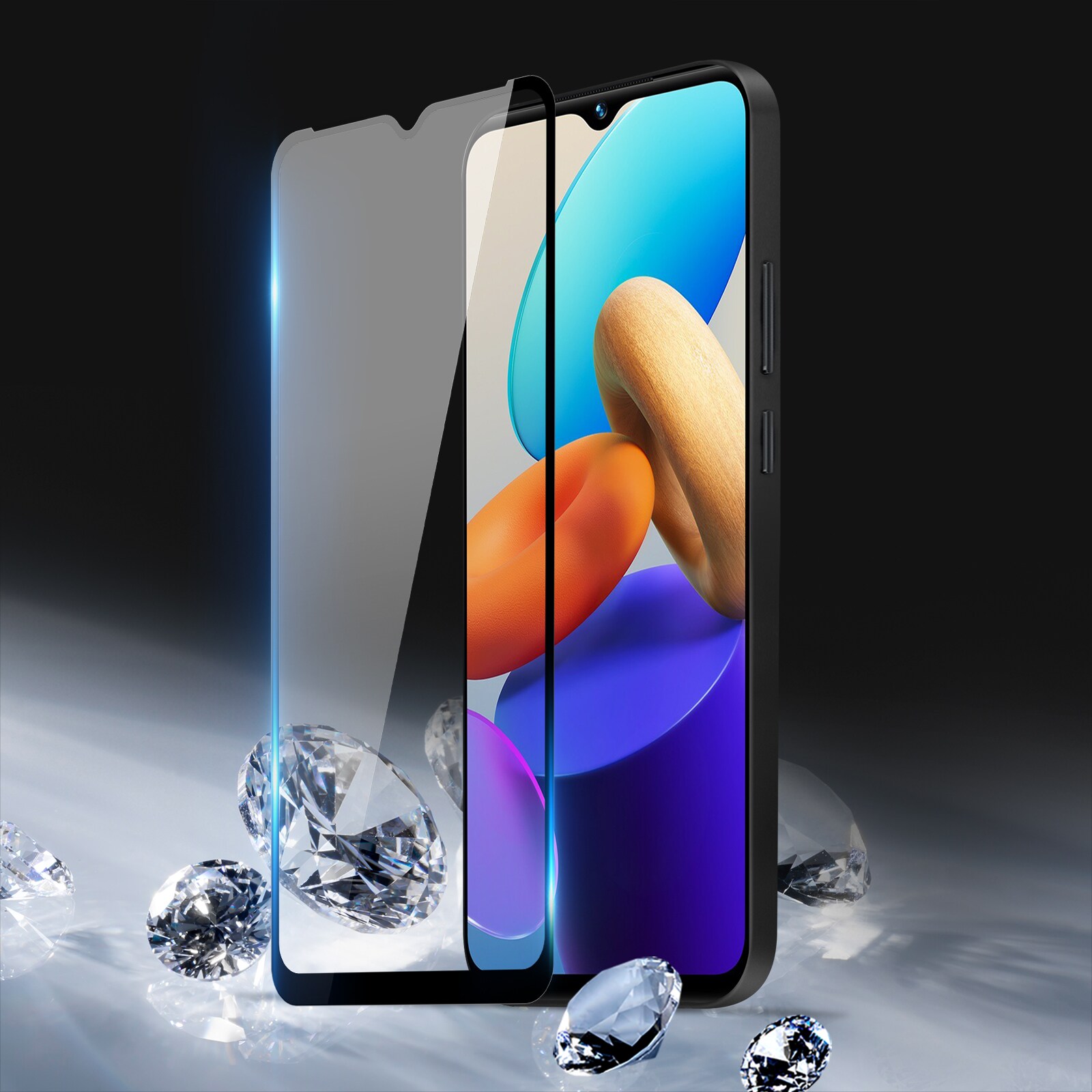 Dux Ducis 9D hærdet glas Vivo Y35 / Vivo Y22 / Vivo Y22s 9H hærdet glas med sort ramme