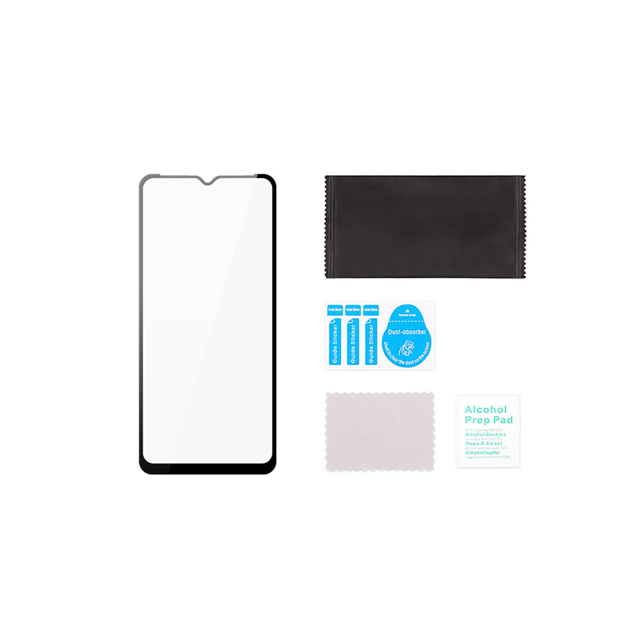 Dux Ducis 9D hærdet glas Vivo Y35 / Vivo Y22 / Vivo Y22s 9H hærdet glas med sort ramme