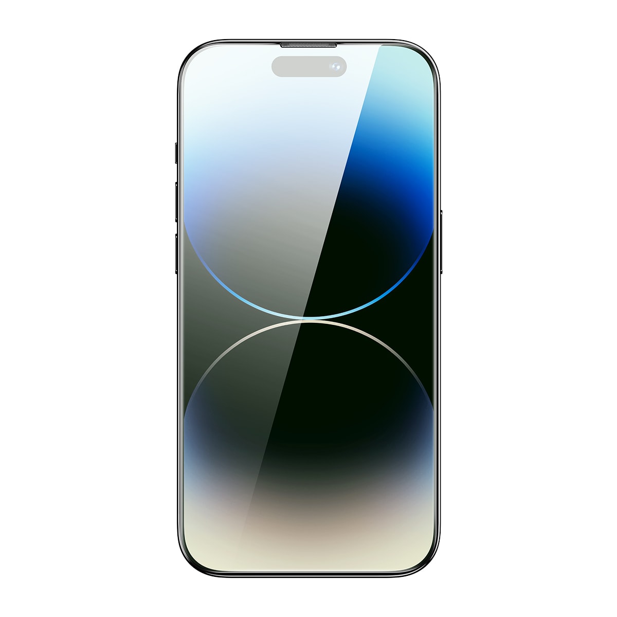 Baseus Hærdet glas til iPhone 14 Pro Max med blåt lysfilter, 0,3 mm dæksel + monteringsramme