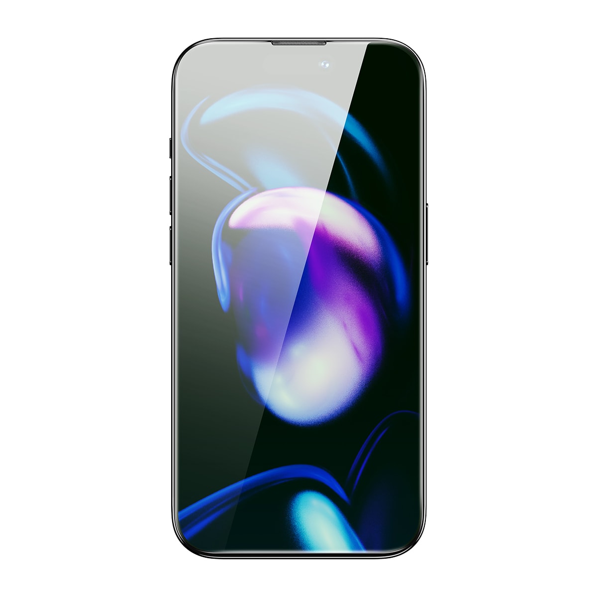 Baseus Hærdet glas til iPhone 14 Pro, antiblåt lysfilter, 0,3 mm højttalerdæksel + ramme