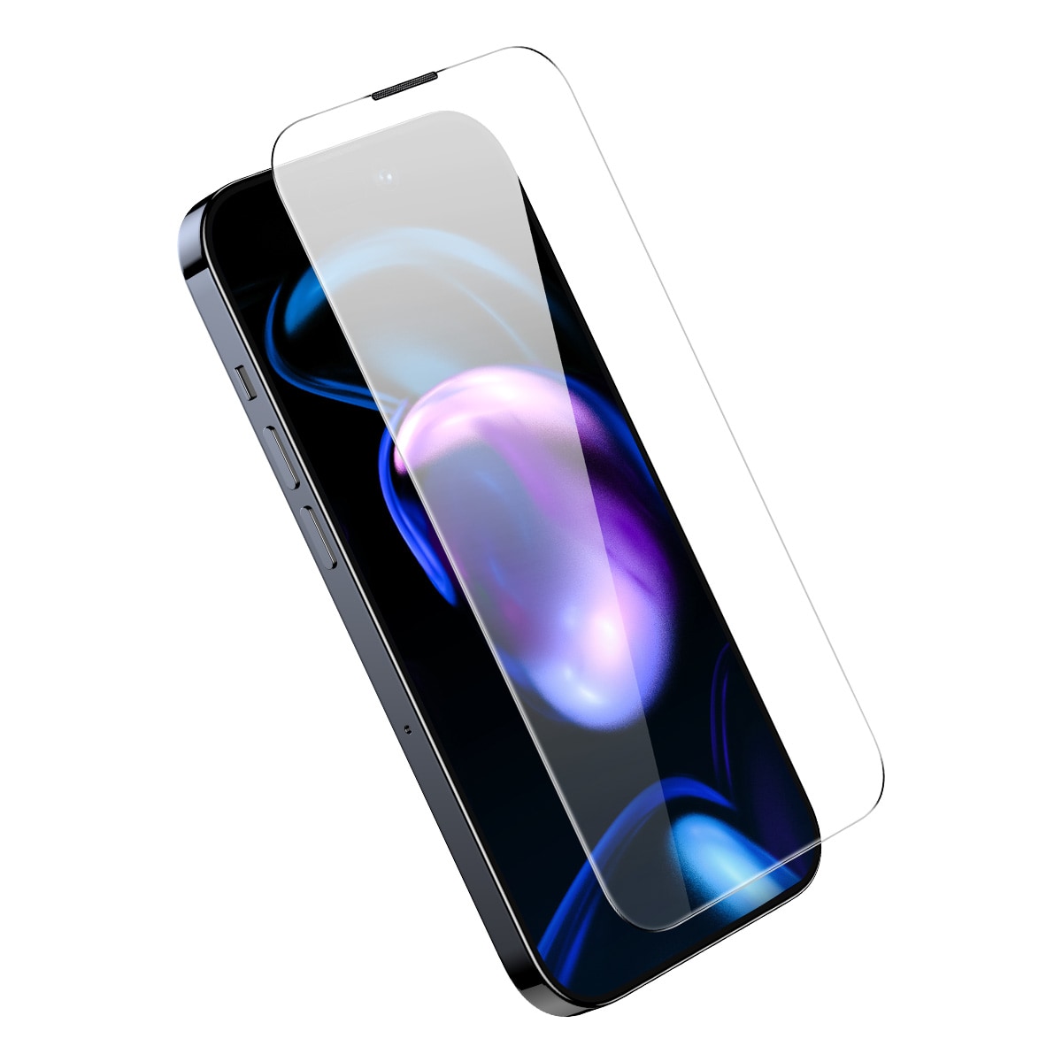 Baseus Hærdet glas til fuld skærm til iPhone 14 Pro med højttalerdæksel 0,3 mm + monteringsramme