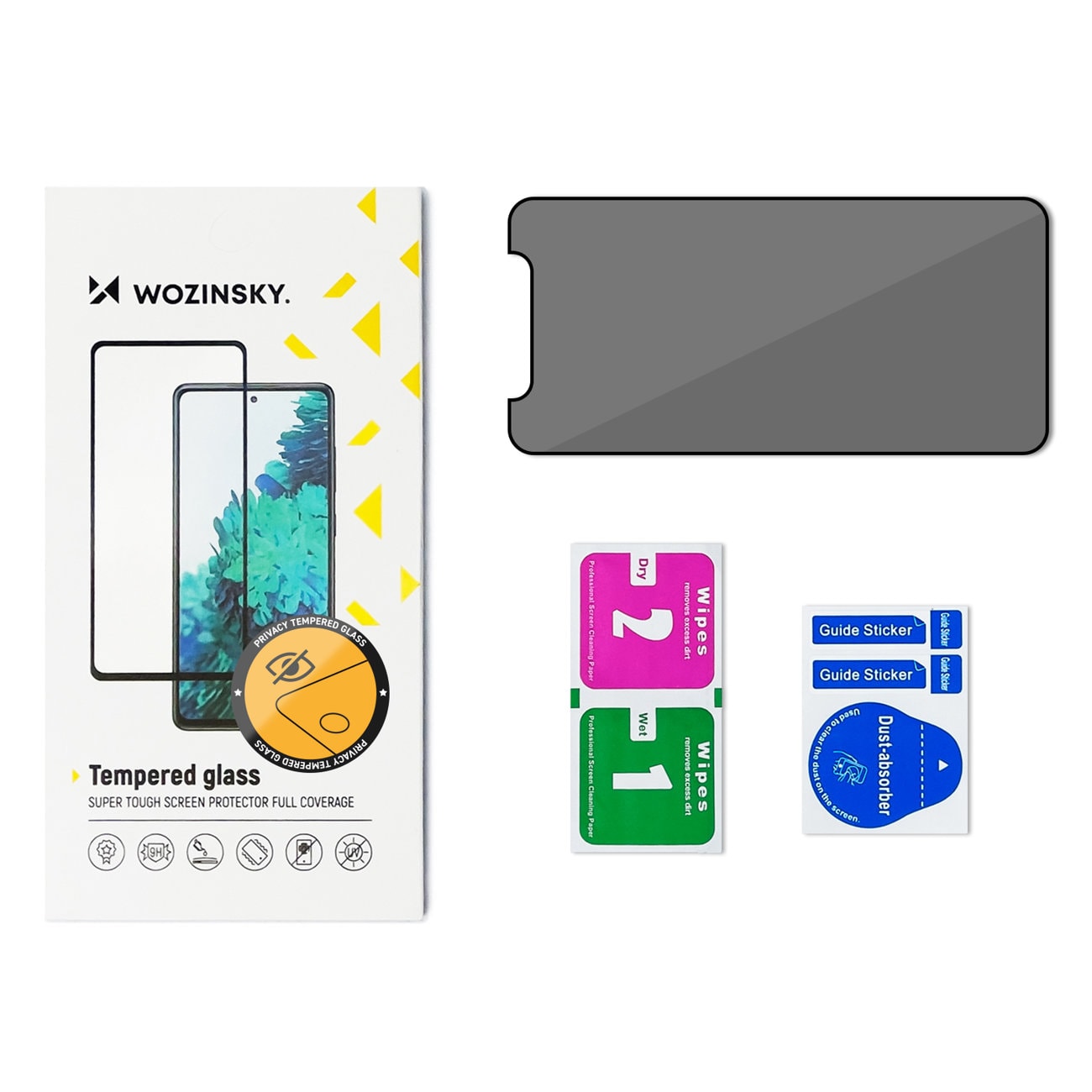 Wozinsky Privacy Glass hærdet glas til Samsung Galaxy A13 med Anti Spy-privatlivsfilter