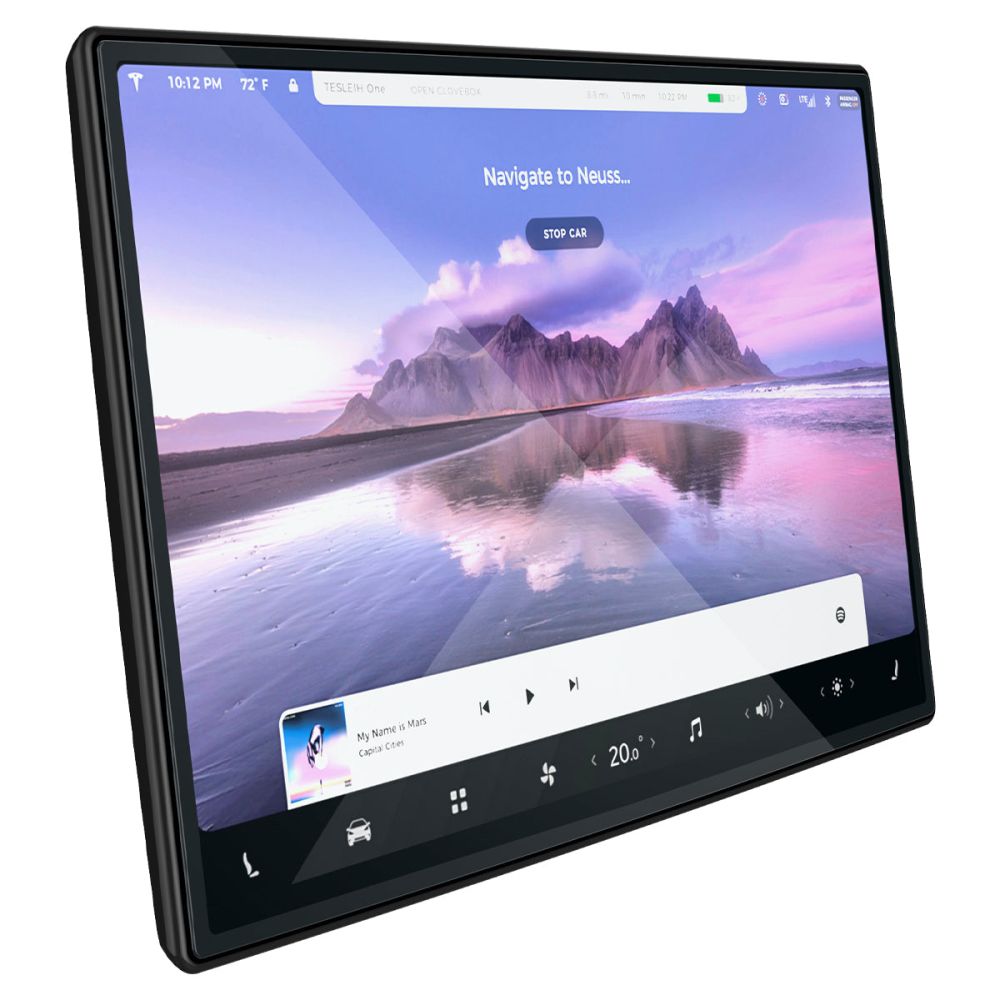 Spigen Glas.tR EZ Fit hærdet glas til Tesla Model X 2022 / Model S 2021 - Sort