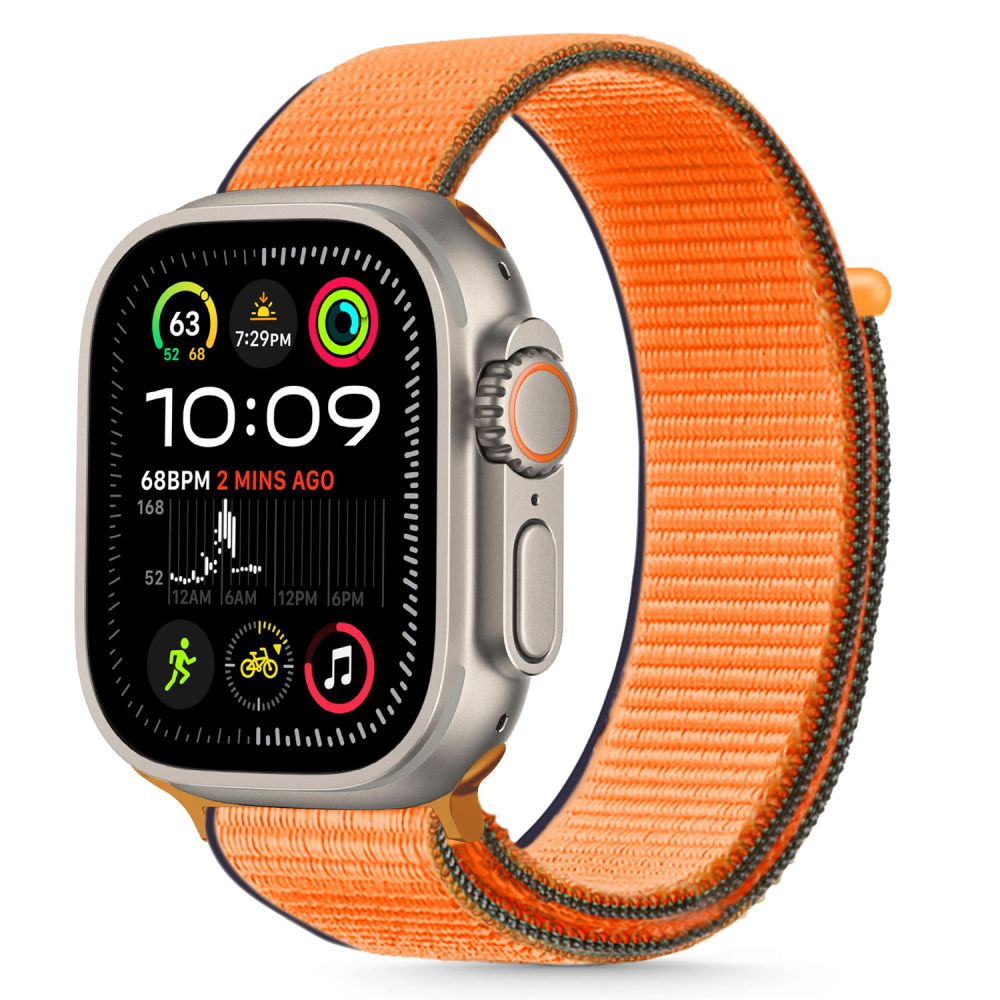 Tech-Protect nylonrem til Apple ur 44 / 45 / 46 / 49 mm - Orange