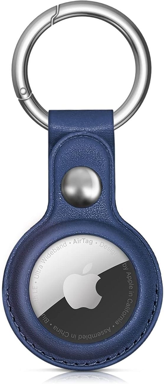 Apple AirTag PU-læderetui - blå